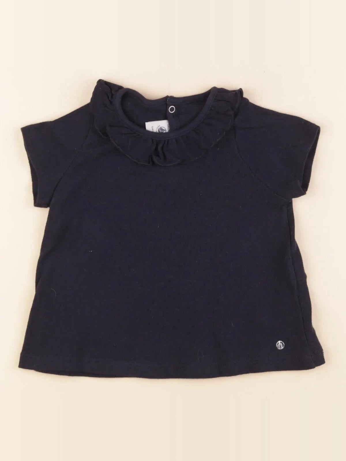 Petit Bateau - tee-shirt bleu - 24 mois