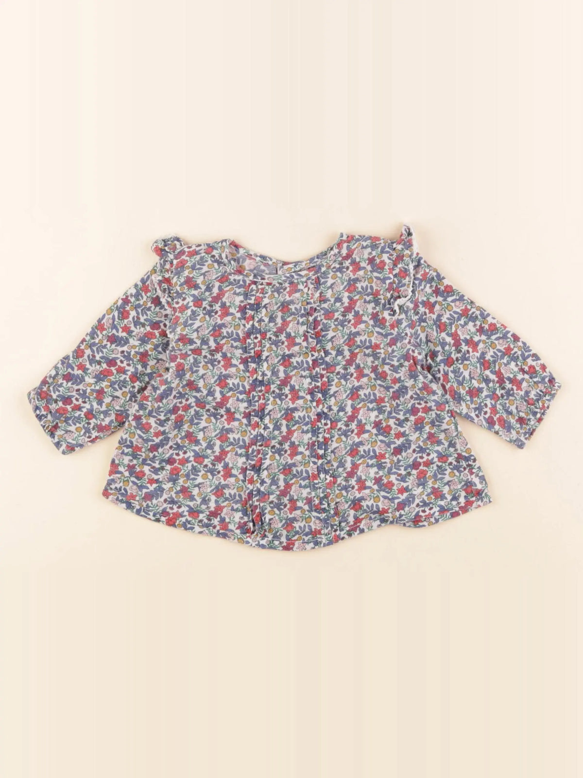 Boutchou - blouse multicolore - 6 mois