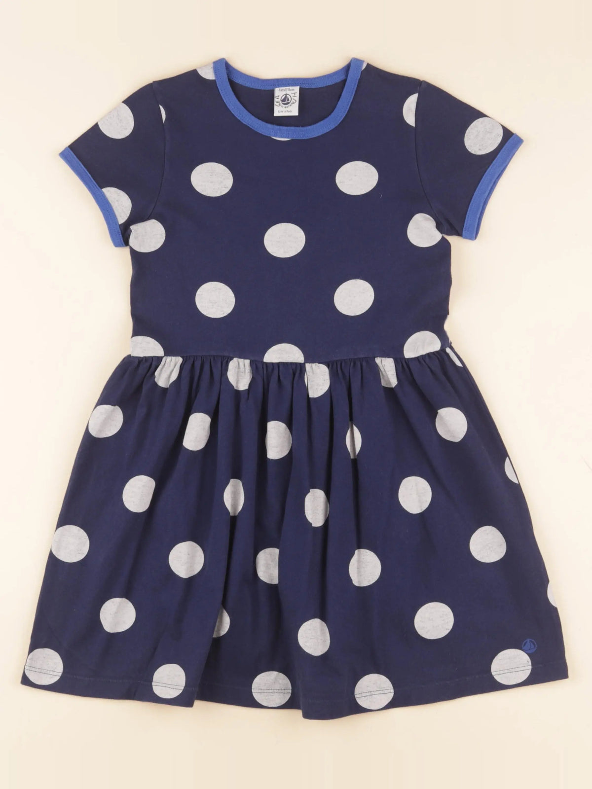 Petit Bateau - robe bleu - 6 ans