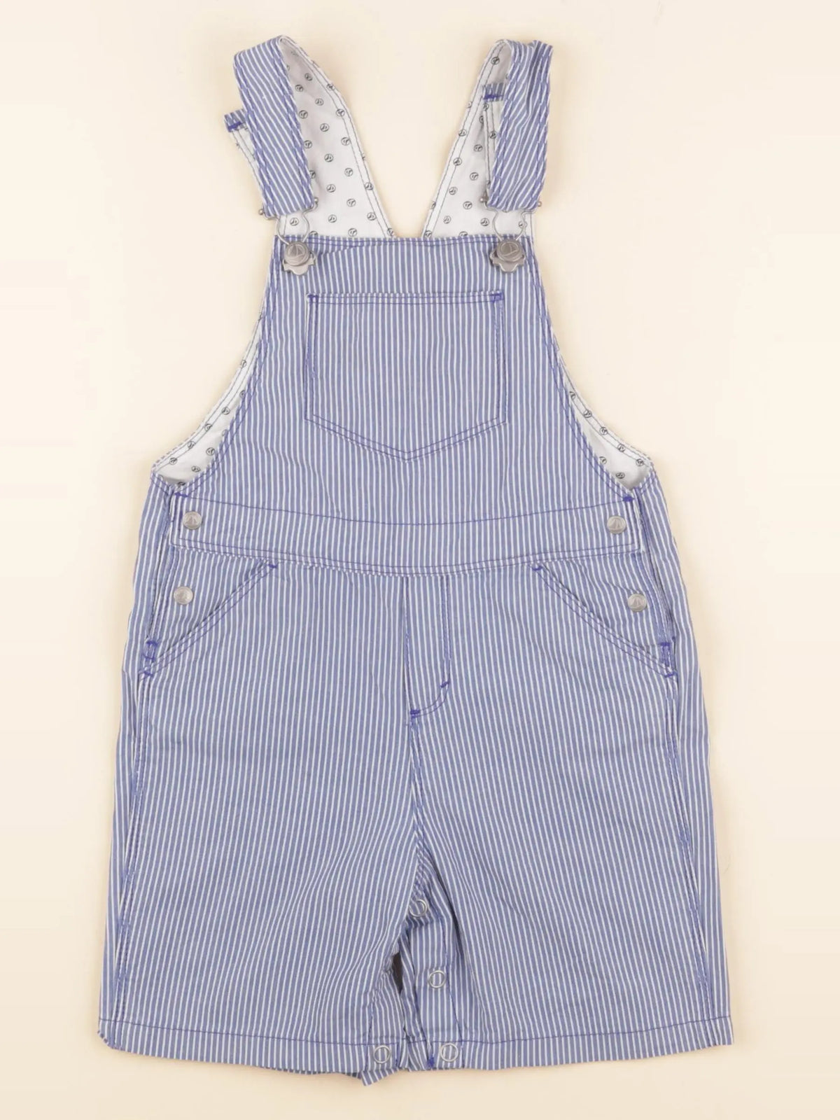 Petit Bateau - salopette bleu - 24 mois