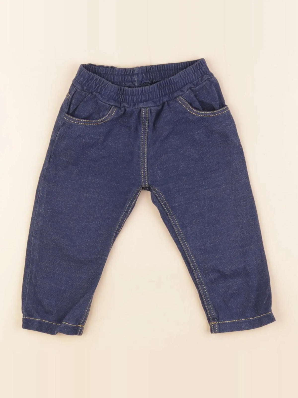 Petit Bateau - pantalon bleu - 6 mois