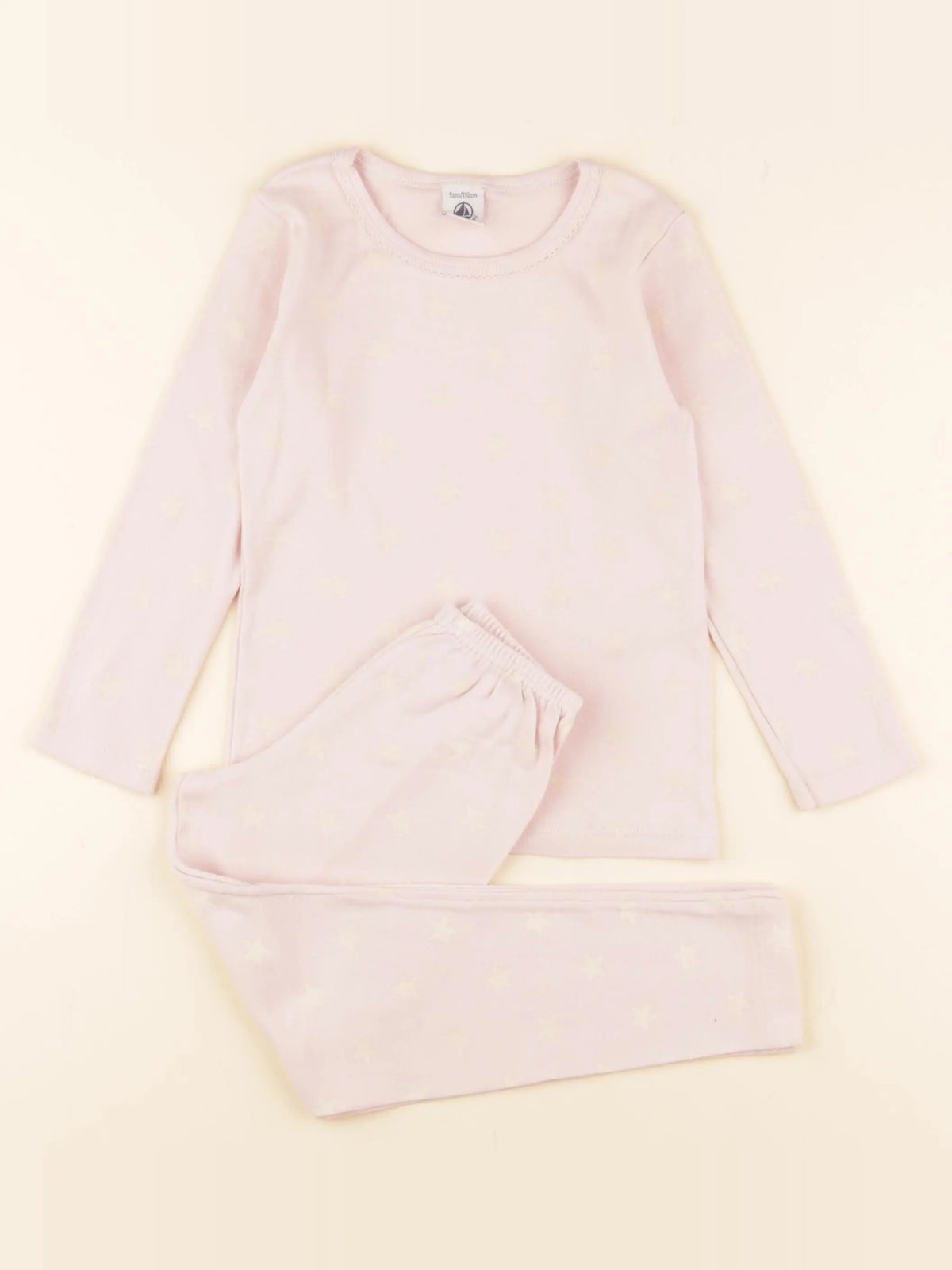 Petit Bateau - pyjama coton rose - 5 ans