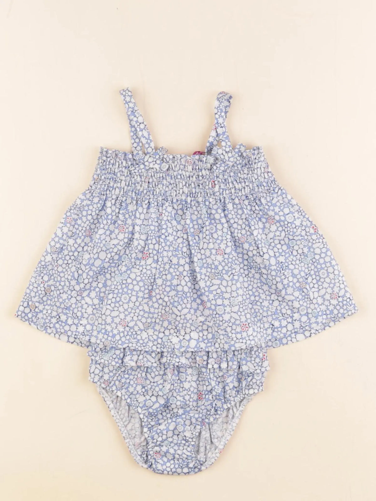 Jacadi - ensemble liberty bleu - 6 mois