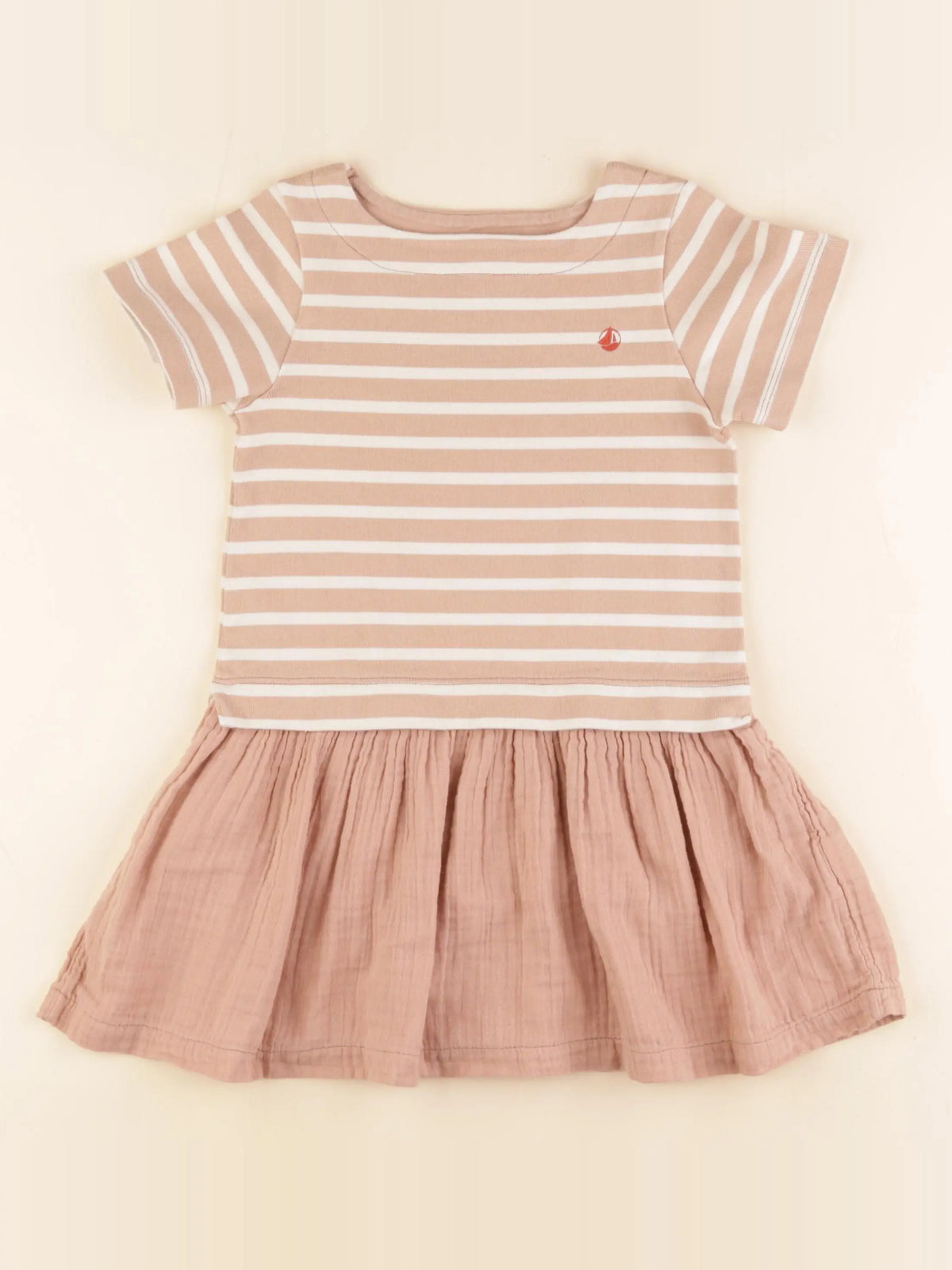 Petit Bateau - robe rose - 6 ans