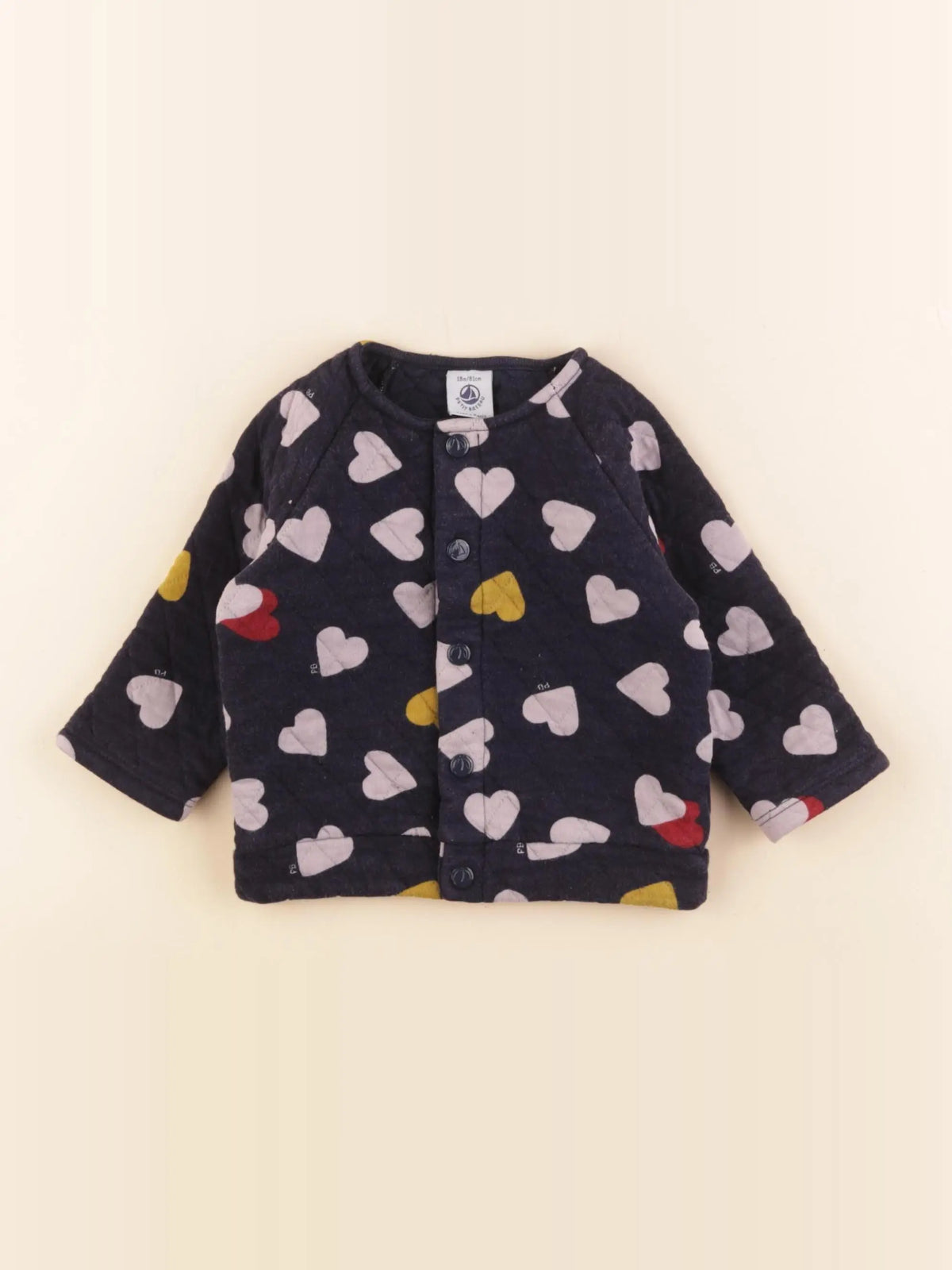 Petit Bateau - sweat bleu - 18 mois