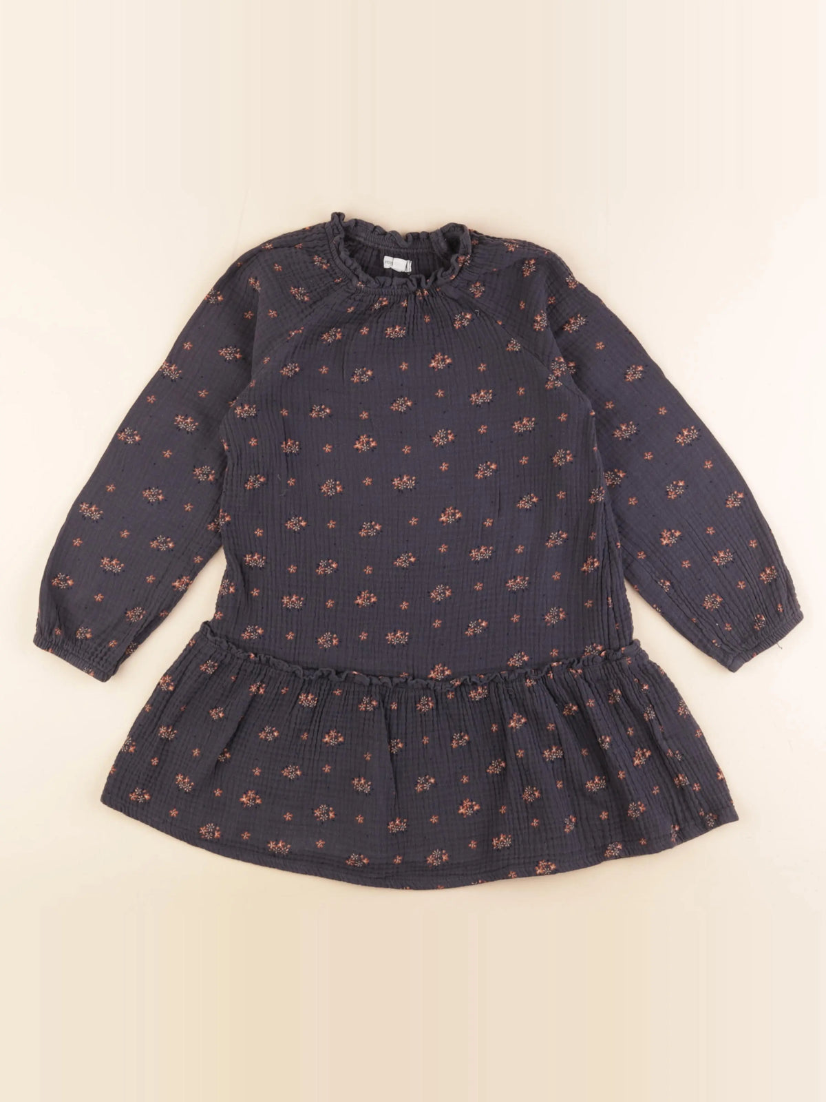 Vertbaudet - robe gris - 8 ans