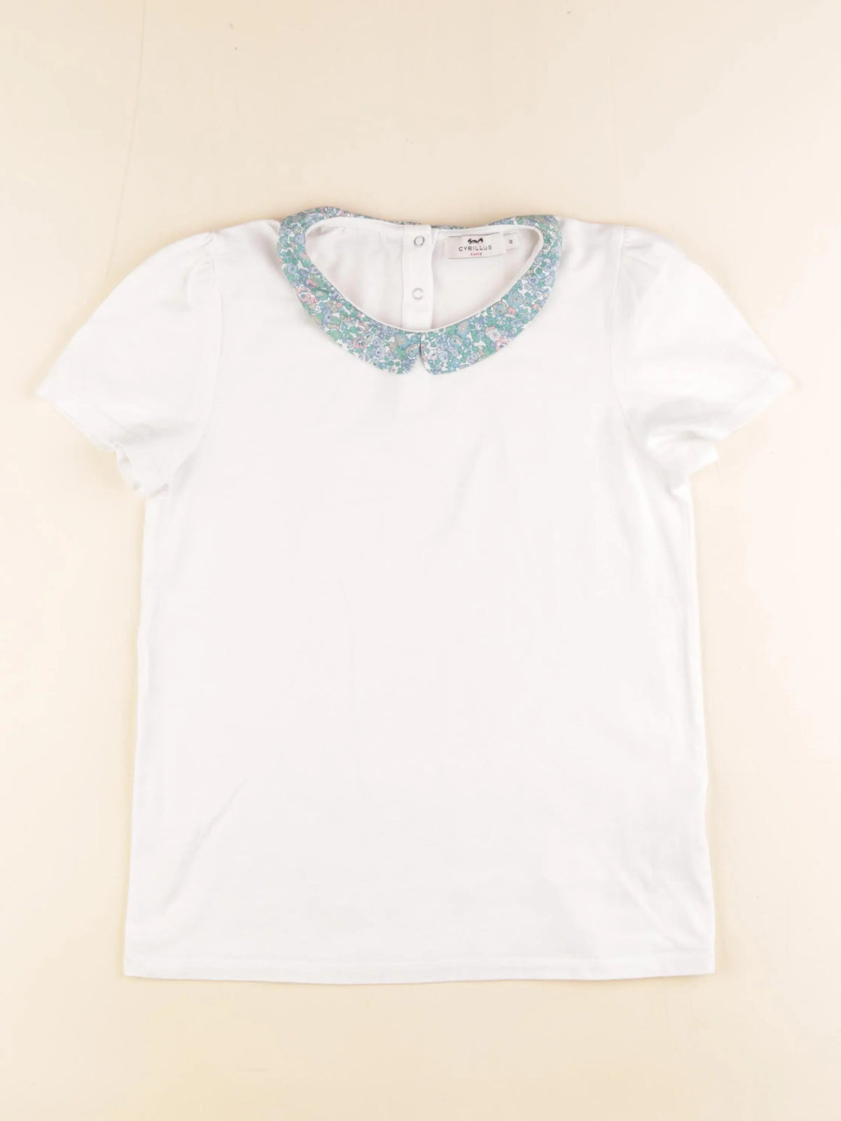 Cyrillus - tee-shirt blanc - 12 ans