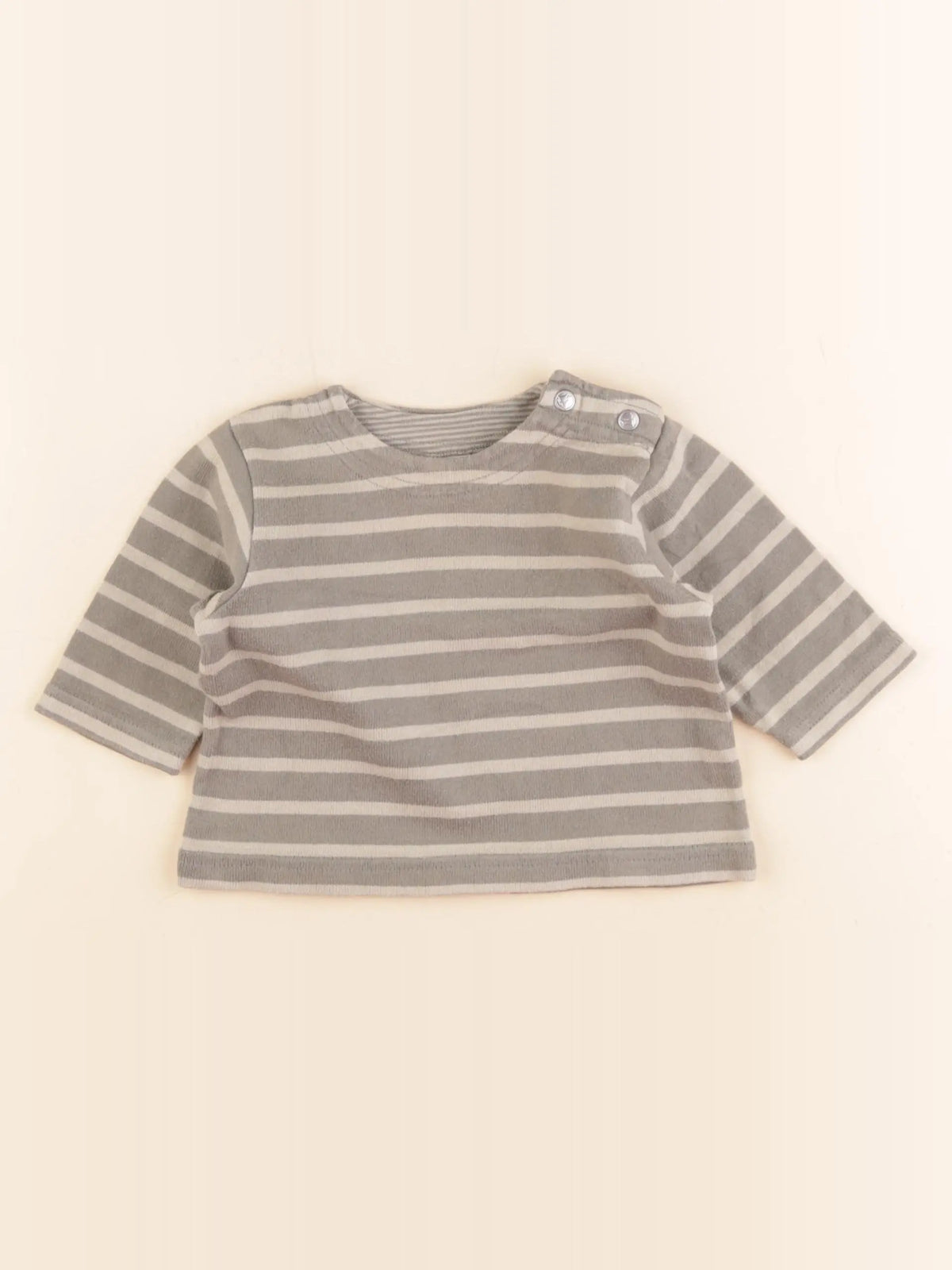 Petit Bateau - tee-shirt vert - 6 mois