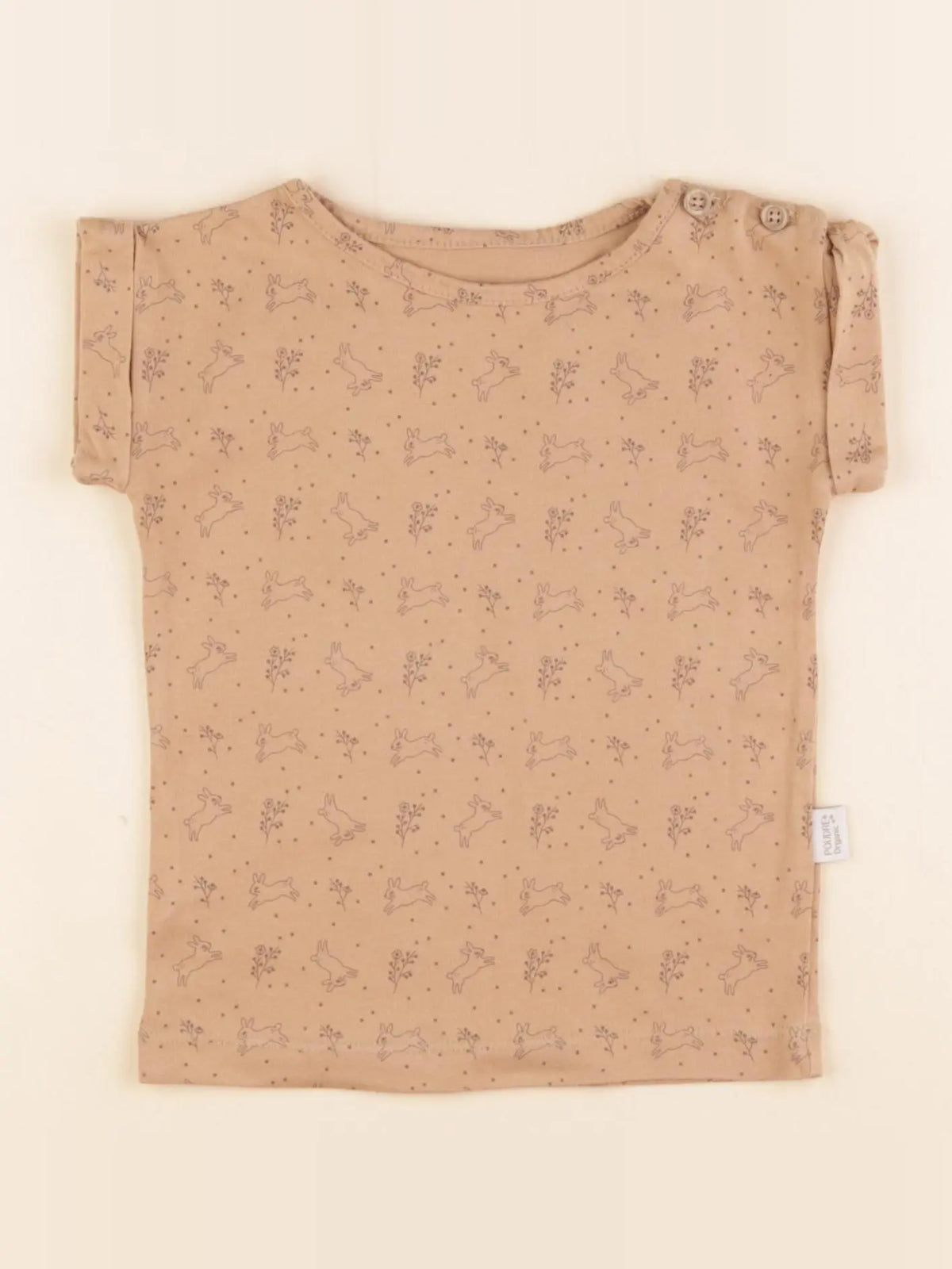 Poudre Organic - tee-shirt marron - 18 mois