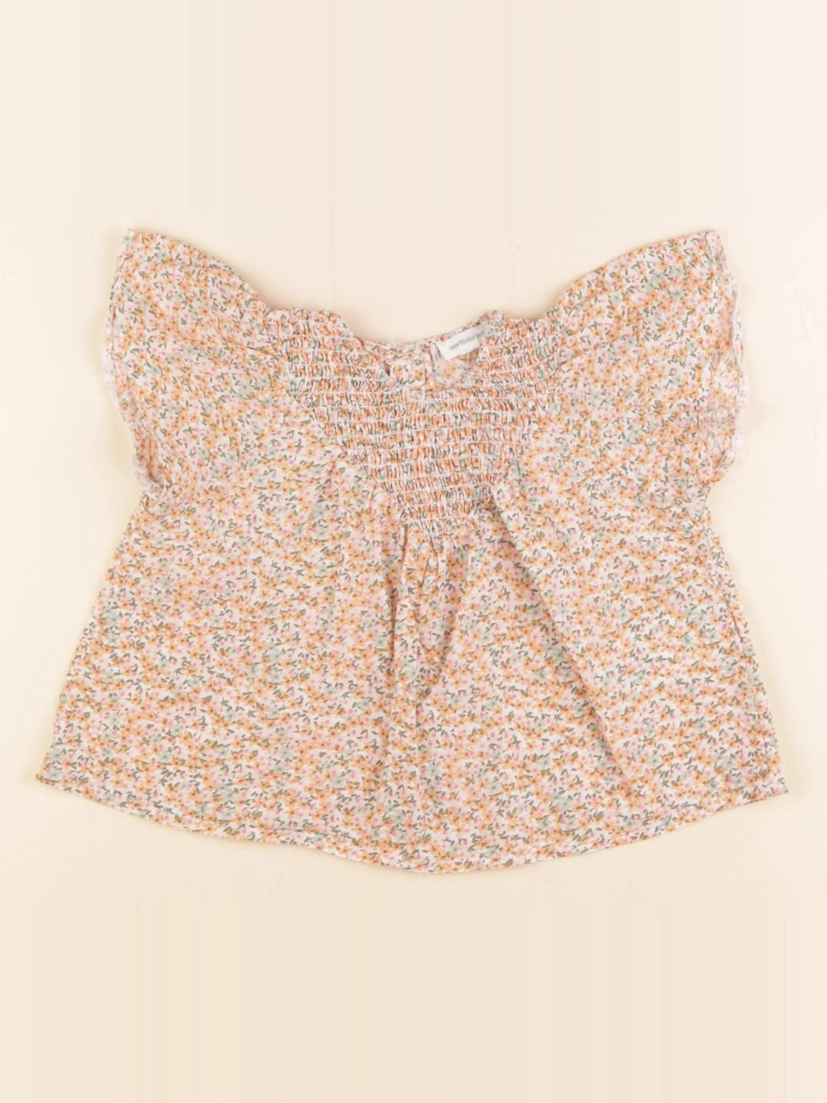 Vertbaudet - blouse orange - 12 mois