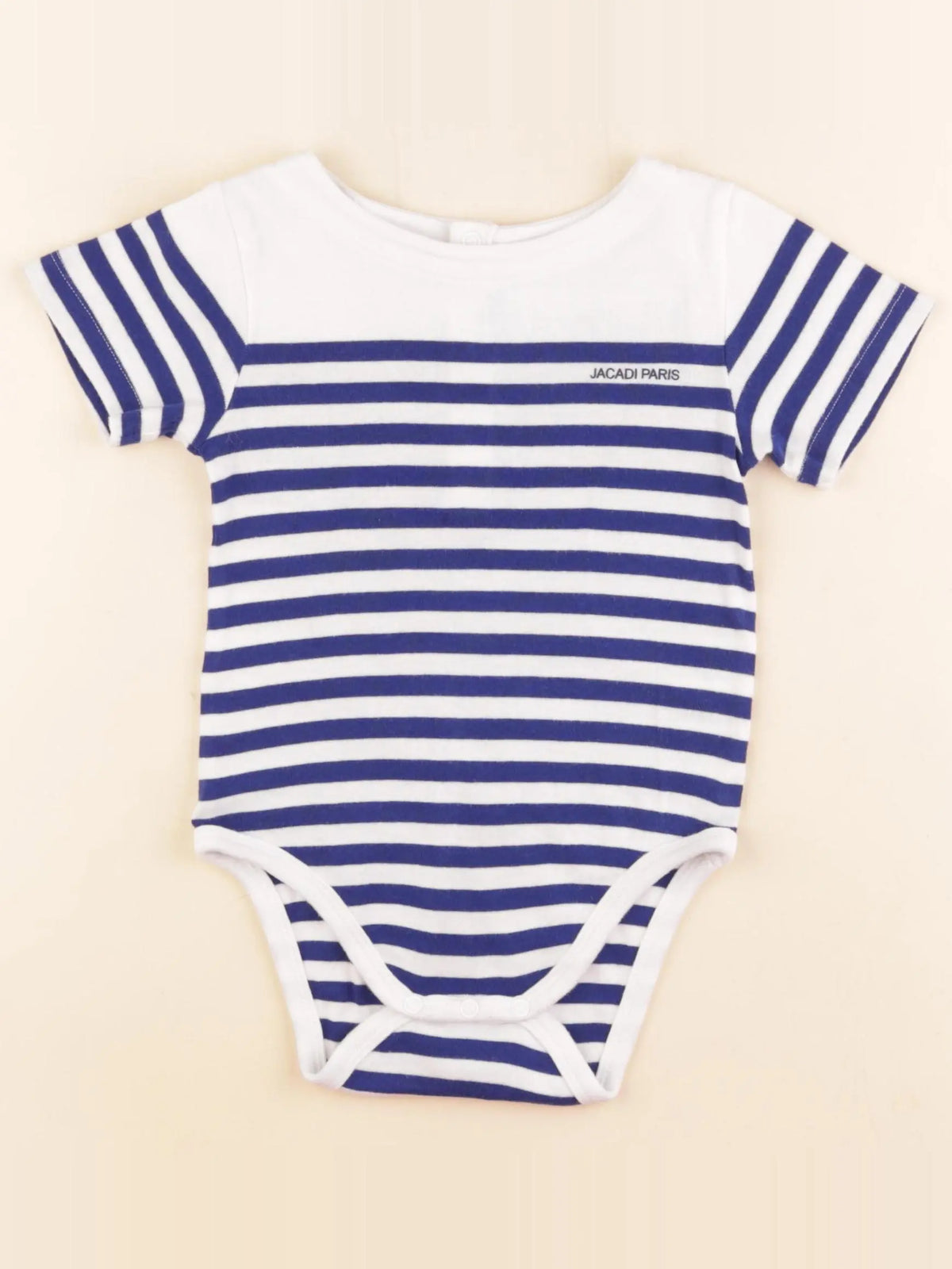 Jacadi - body tee-shirt blanc, bleu - 3 ans