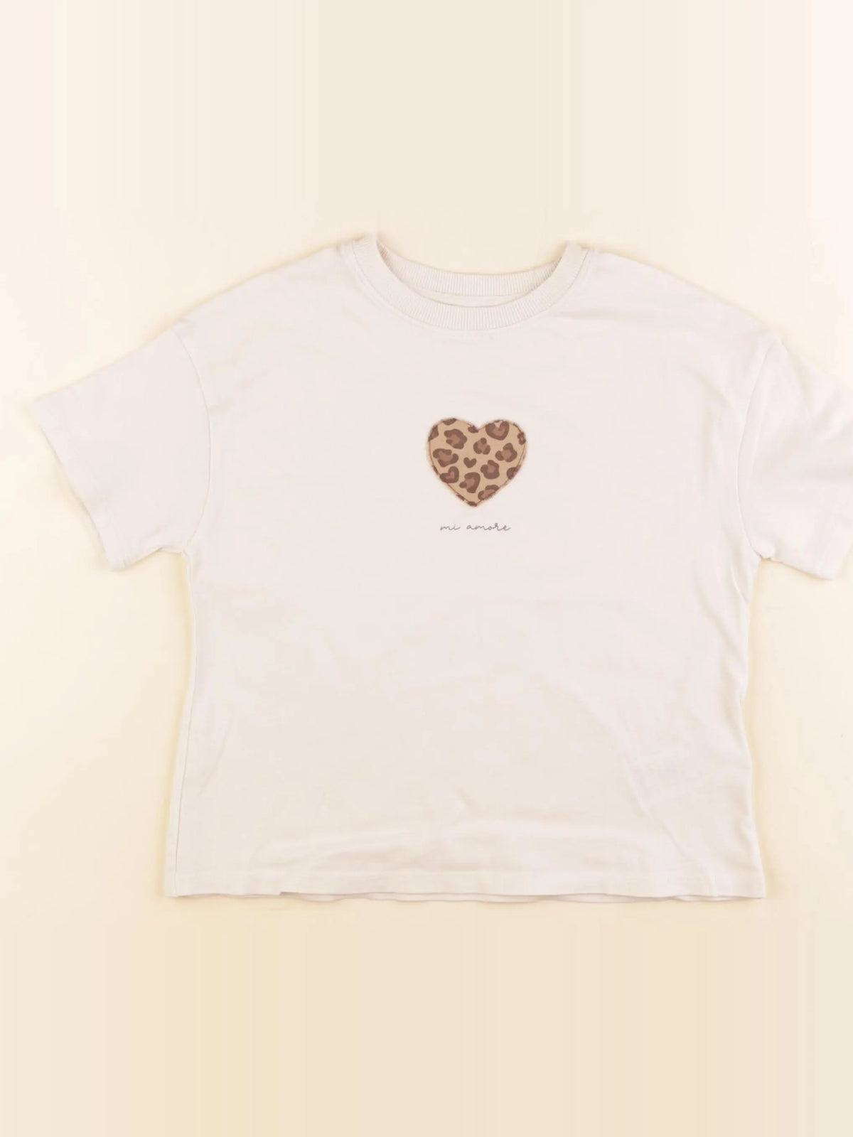 Vertbaudet - tee-shirt beige - 5 ans
