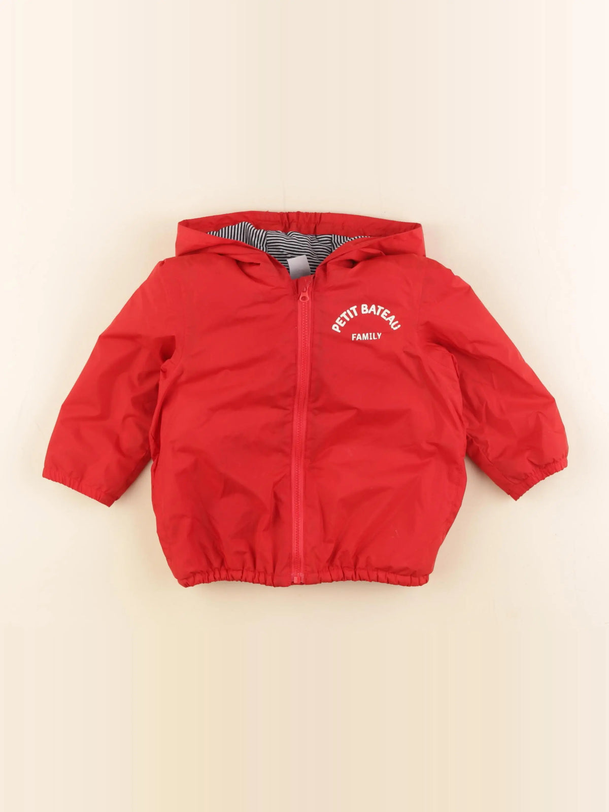 Petit Bateau - imperméable rouge - 24 mois