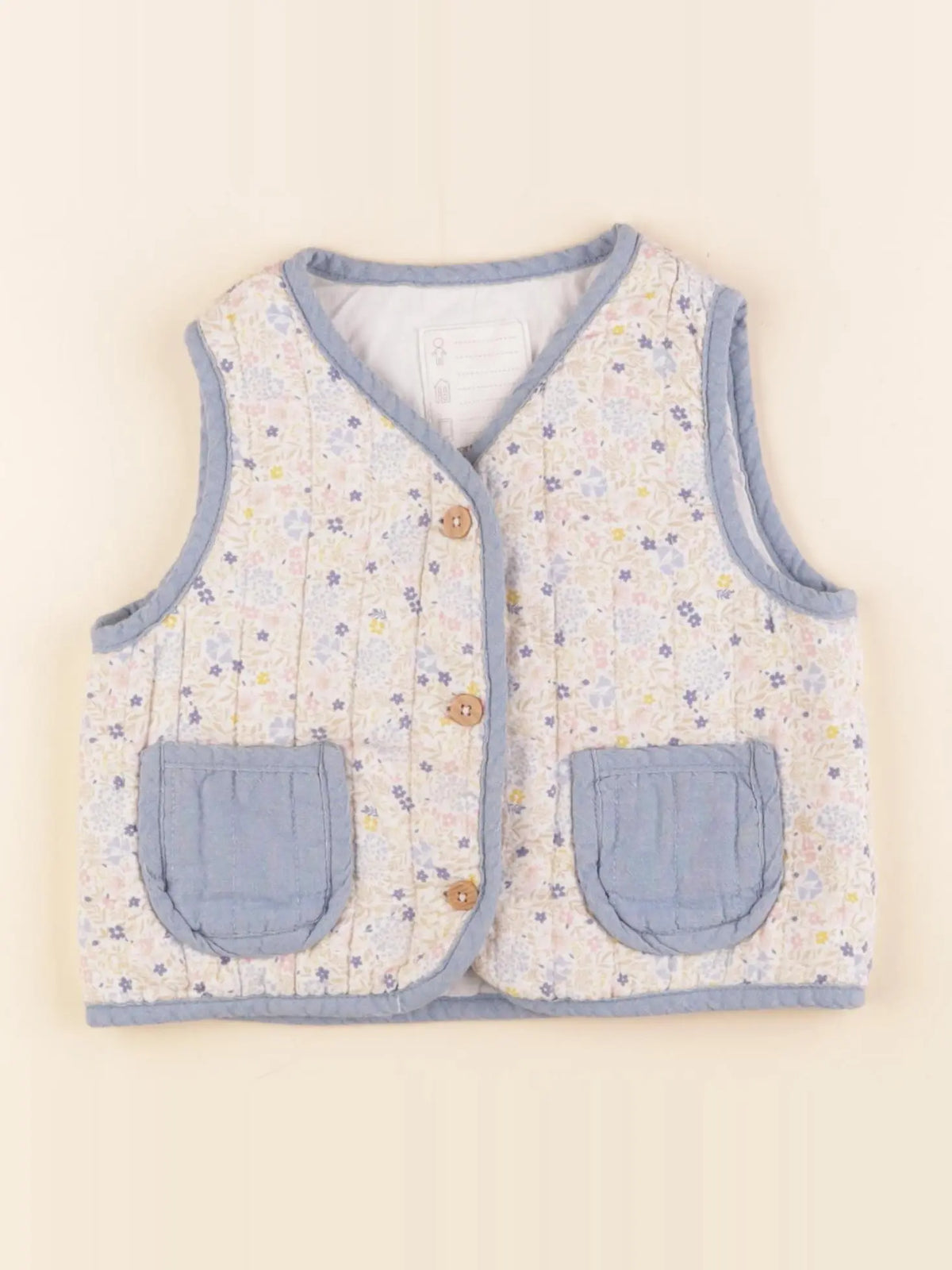 Vertbaudet - gilet multicolore - 3 ans