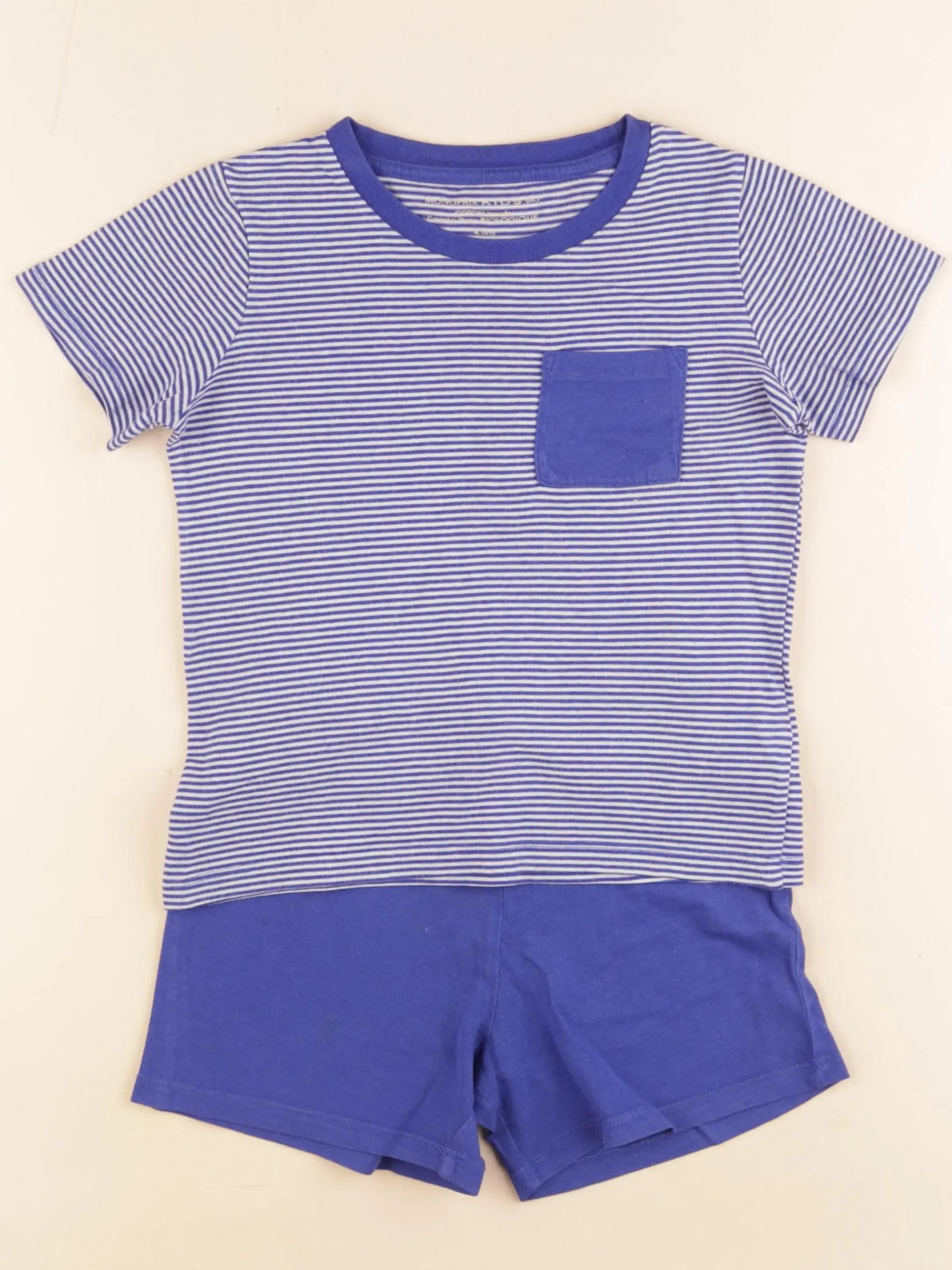 Monoprix - pyjama coton bleu - 4 ans