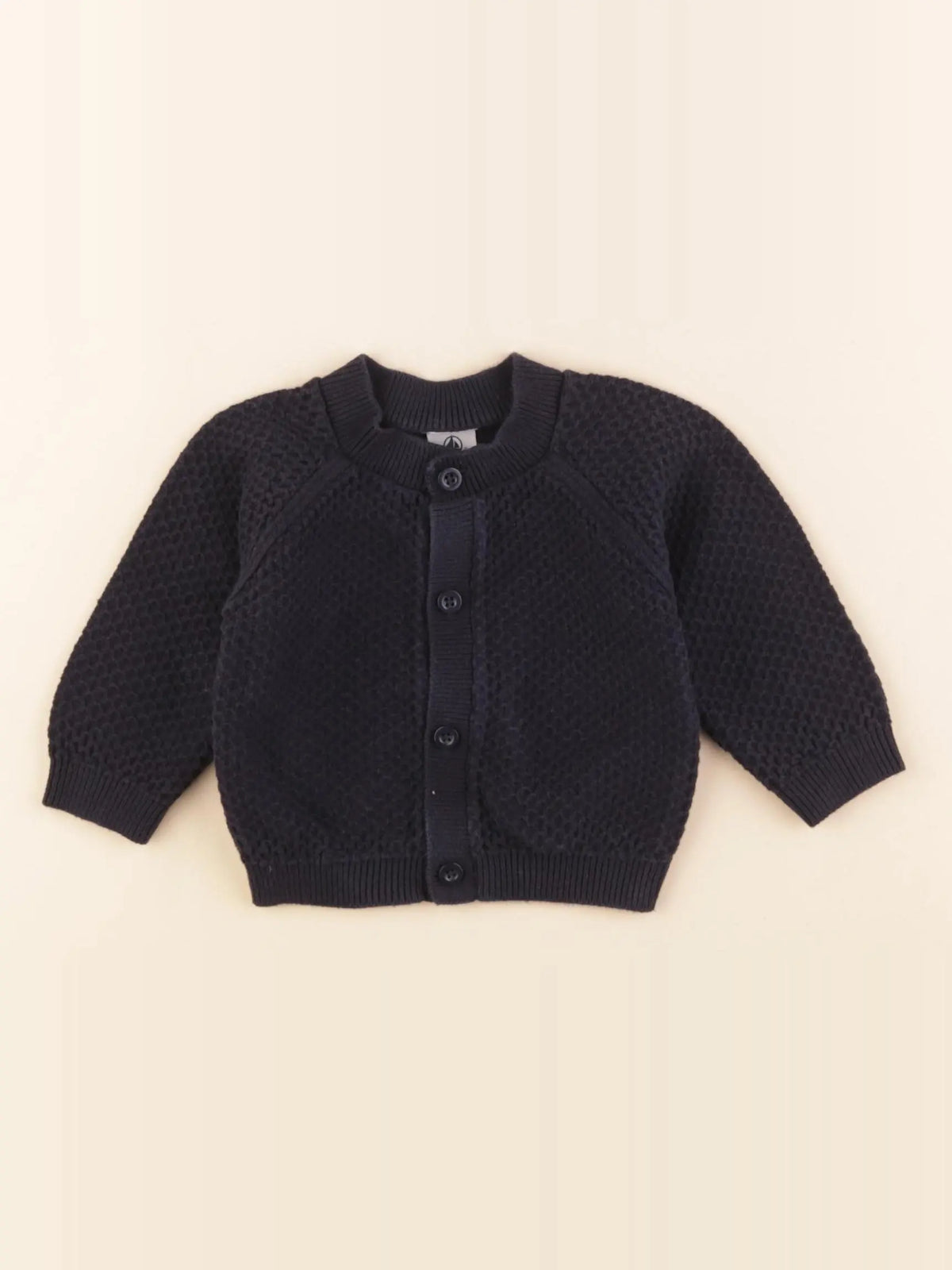 Petit Bateau - gilet bleu - 6 mois