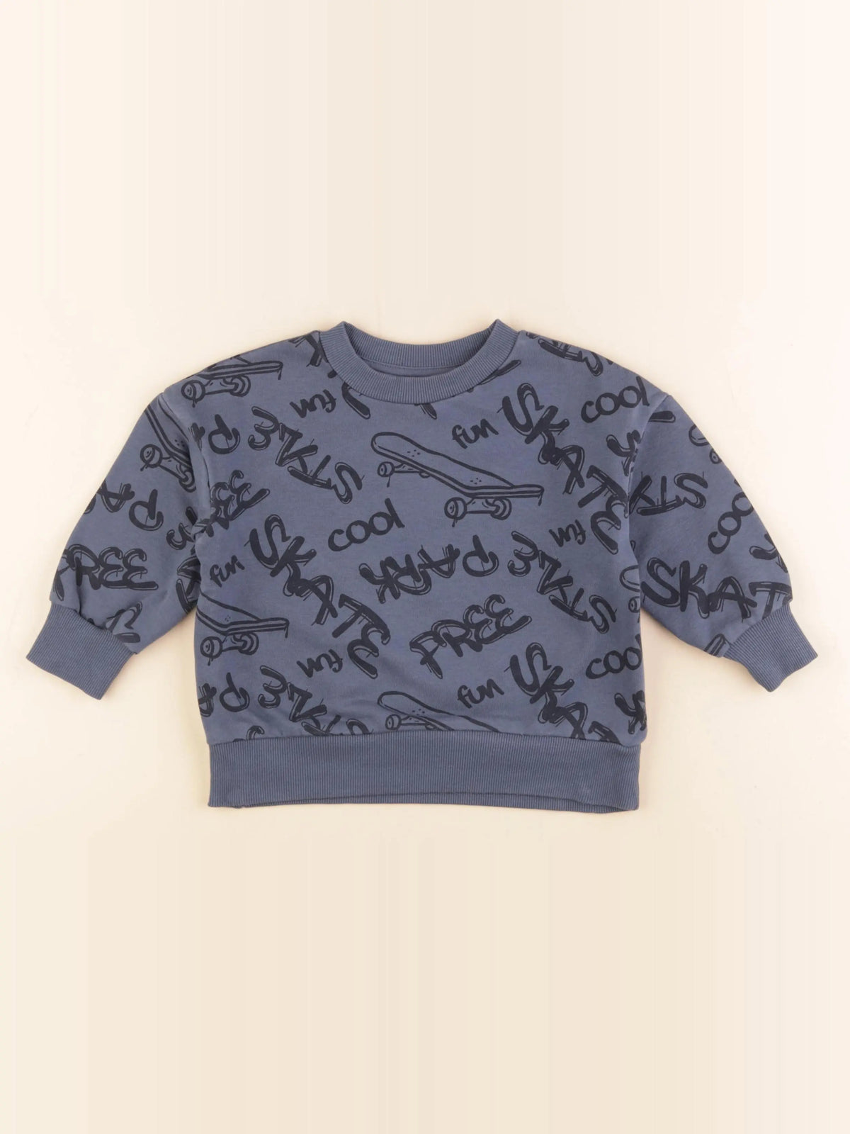 Vertbaudet - sweat bleu - 3 ans