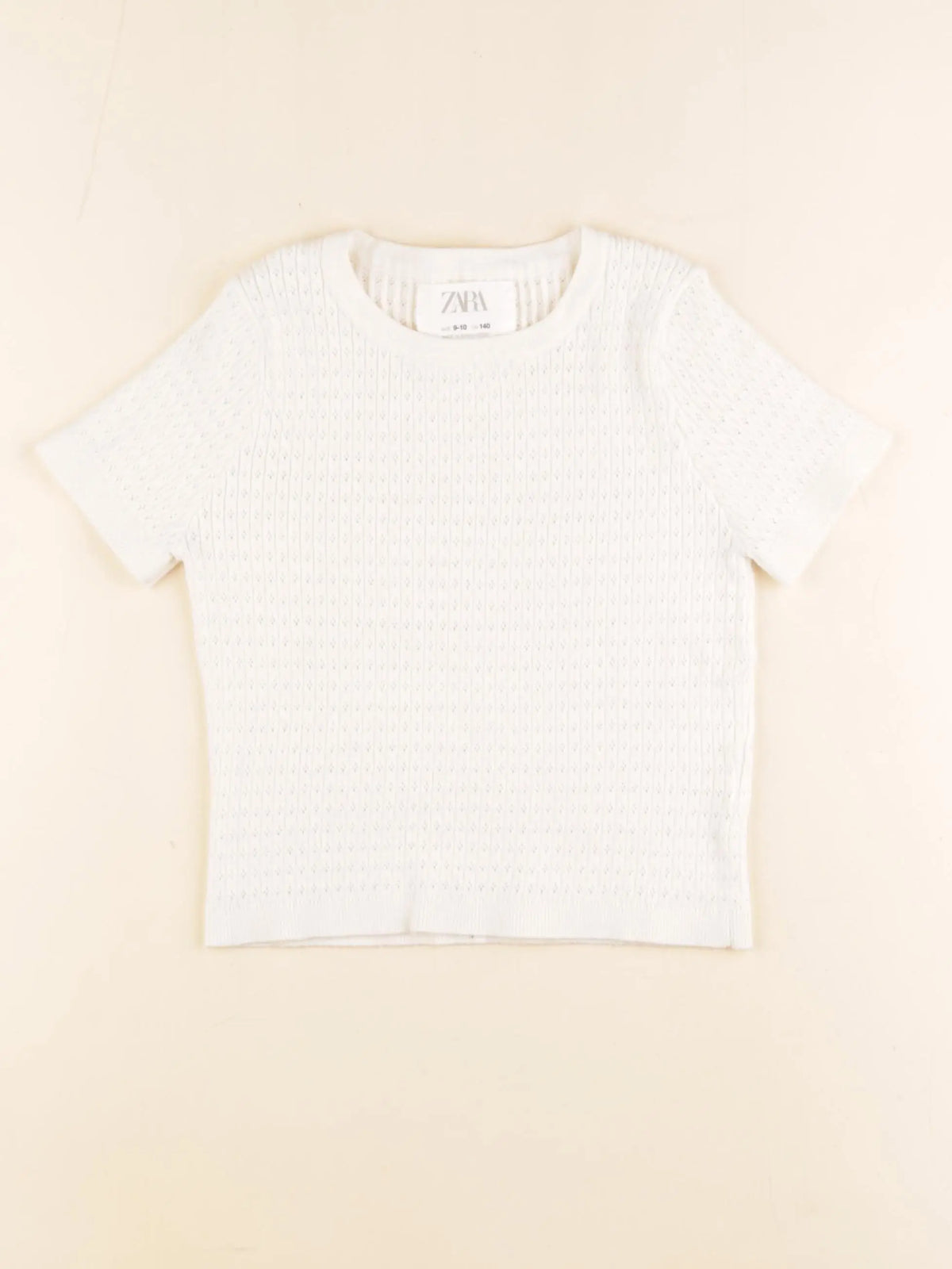 Zara - pull blanc - 9/10 ans