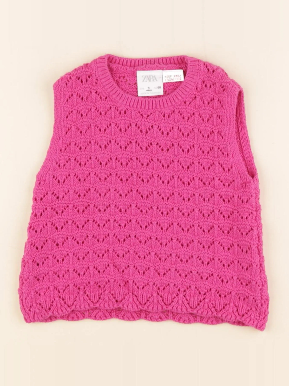 Zara - top rose - 3 ans