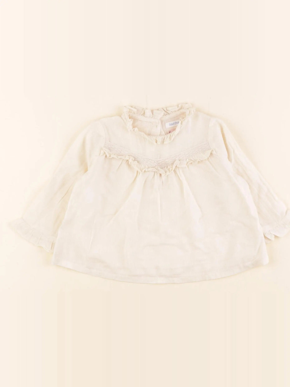 Boutchou - blouse beige - 6 mois