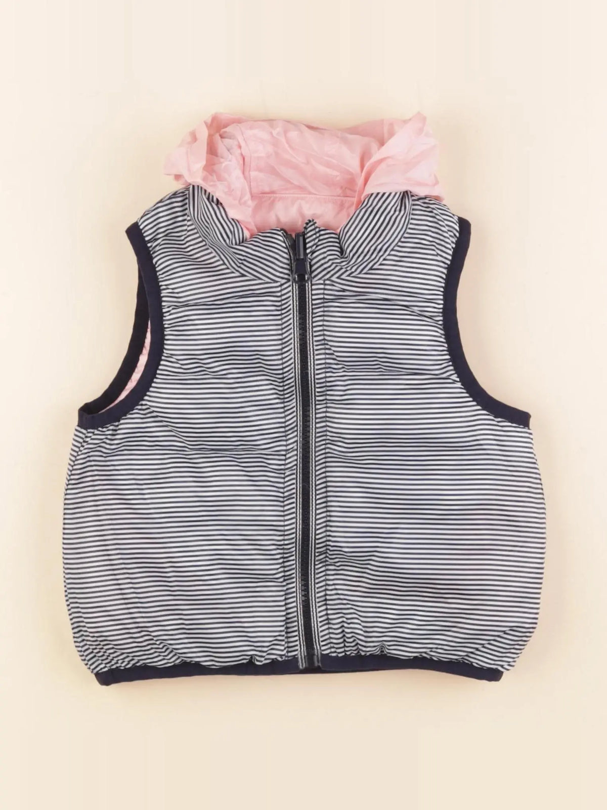 Petit Bateau - doudoune rose, bleu - 6 mois