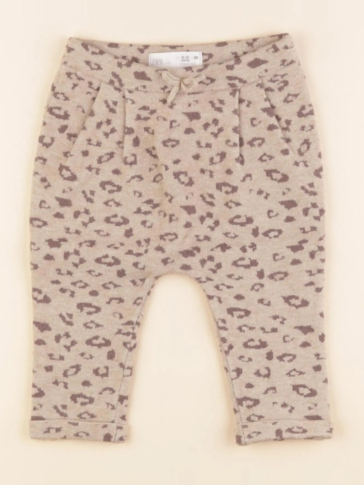 Zara - pantalon beige, marron - 9/12 mois