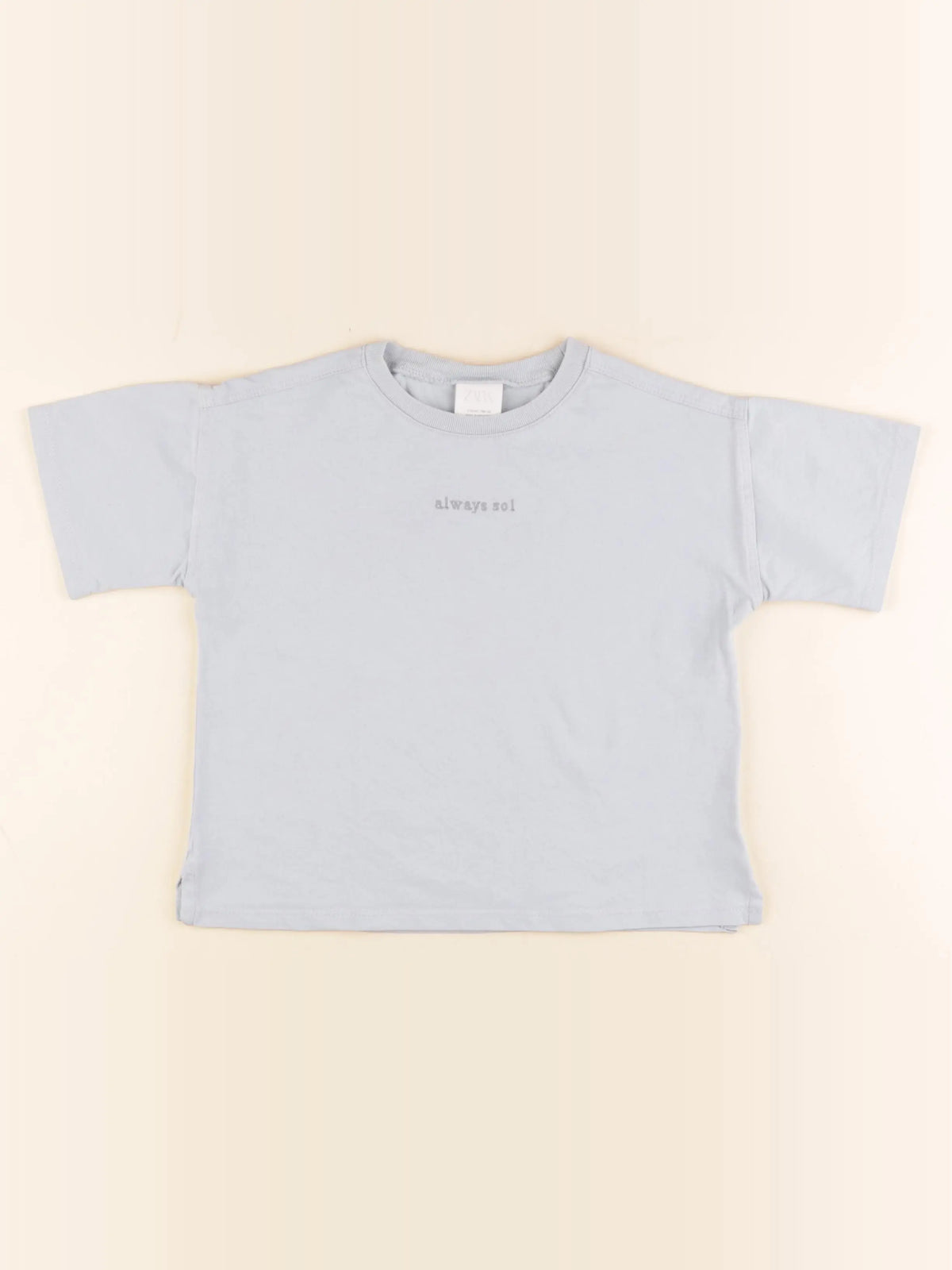 Zara - tee-shirt bleu - 4 ans