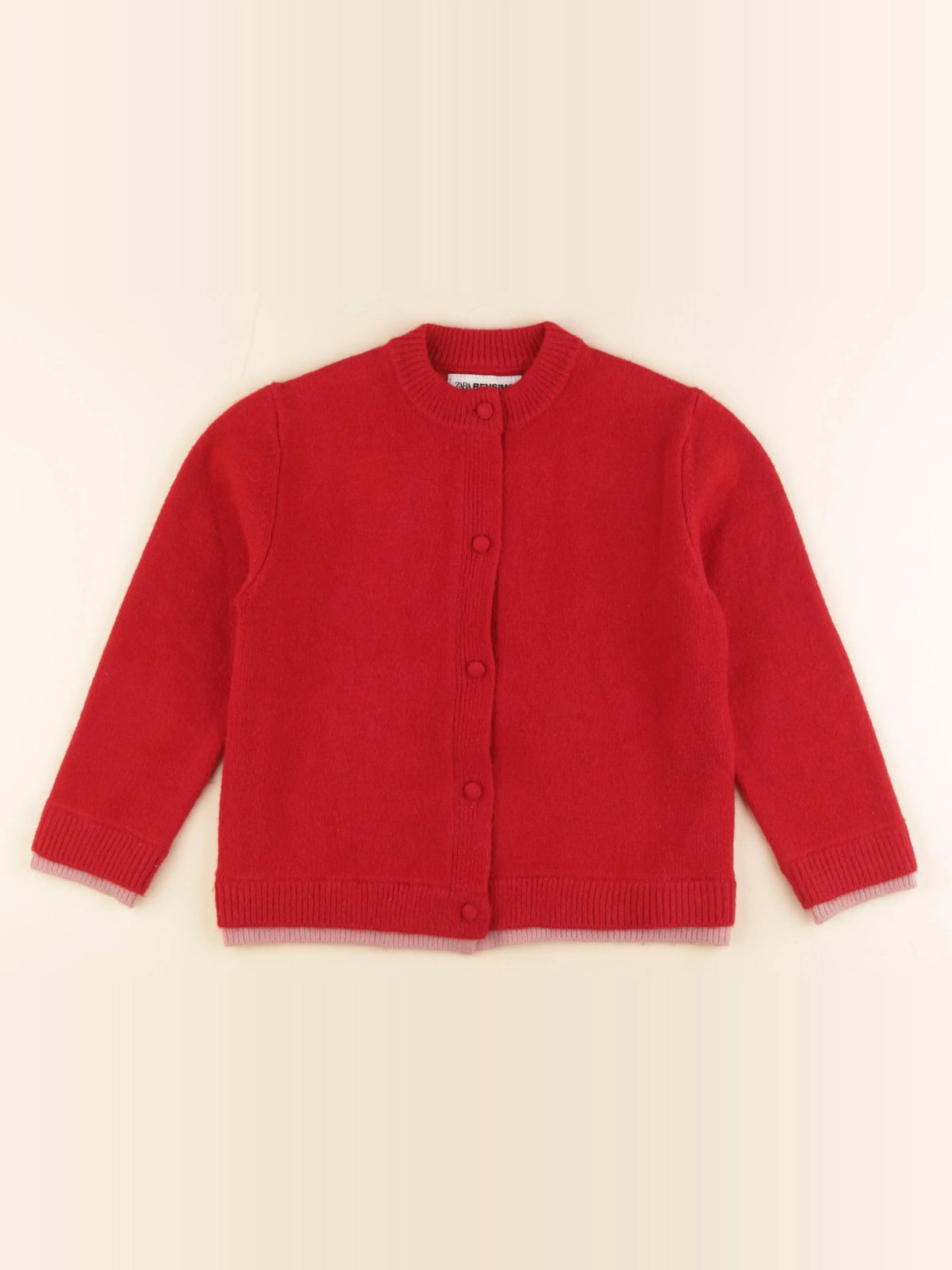 Zara - gilet rouge - 8/9 ans