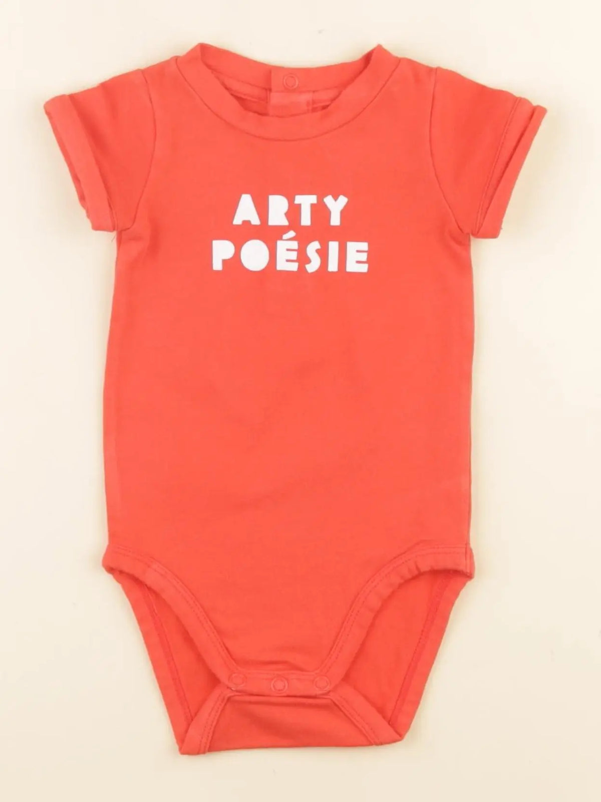 Jacadi - body tee-shirt orange - 3 mois