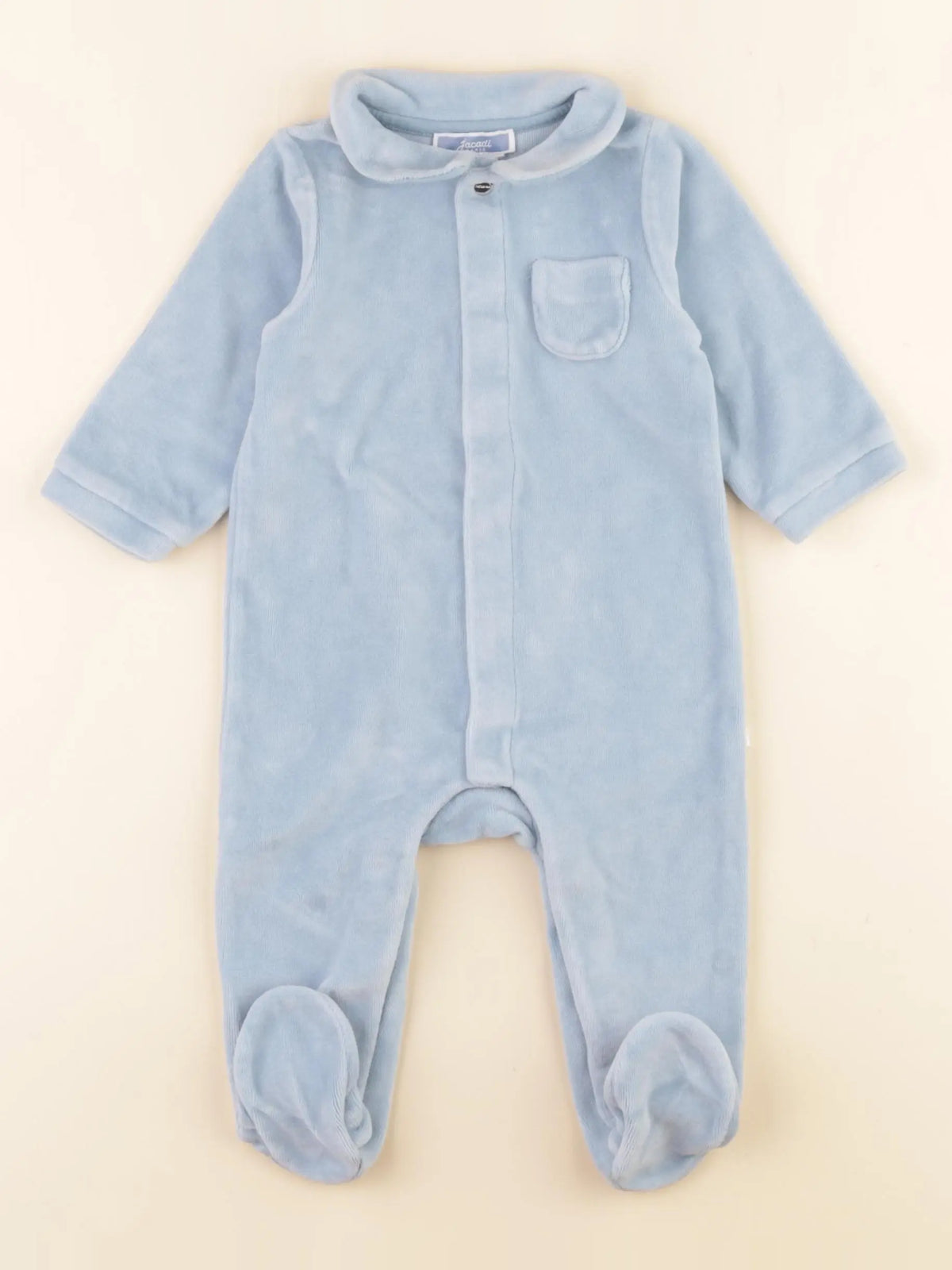Jacadi - pyjama velours bleu - 6 mois