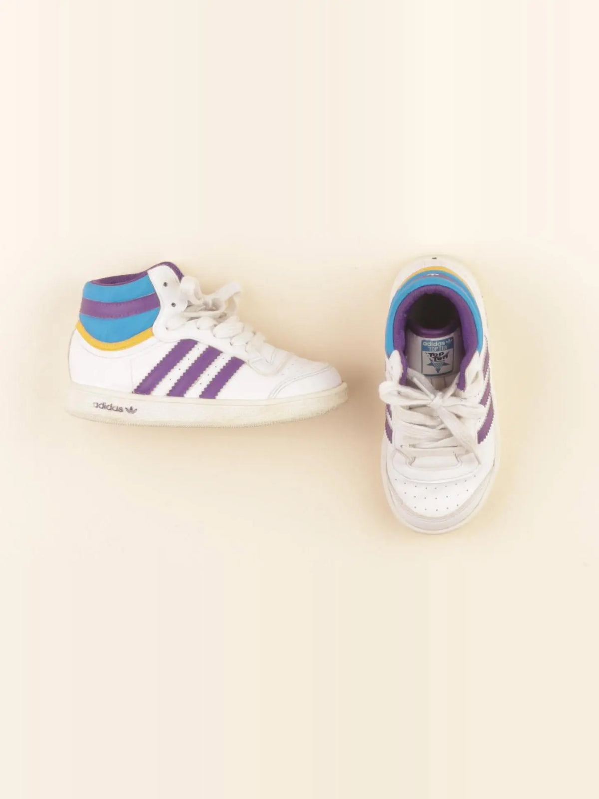 Adidas - baskets violet, blanc, bleu - pointure 24