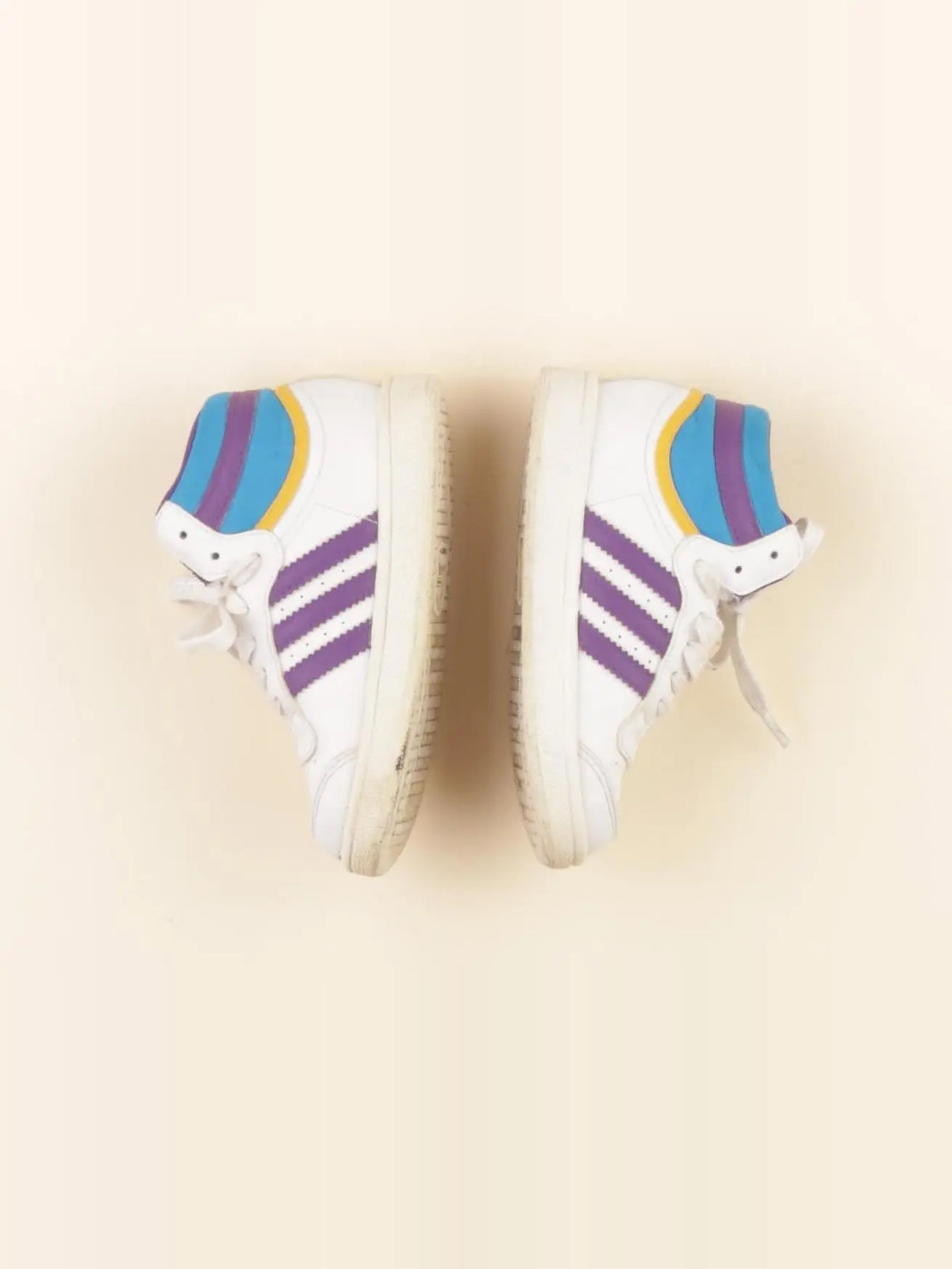 Adidas - baskets violet, blanc, bleu - pointure 24