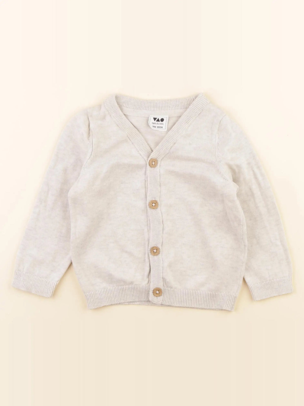 Tape à l'oeil - gilet marron - 18 mois