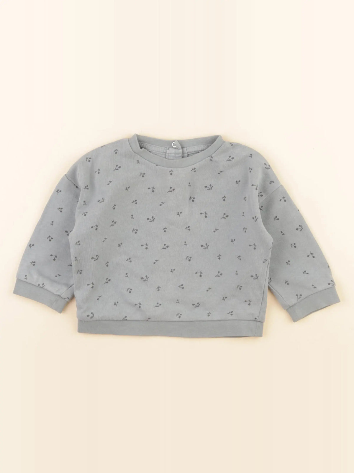 Vertbaudet - sweat vert - 9 mois