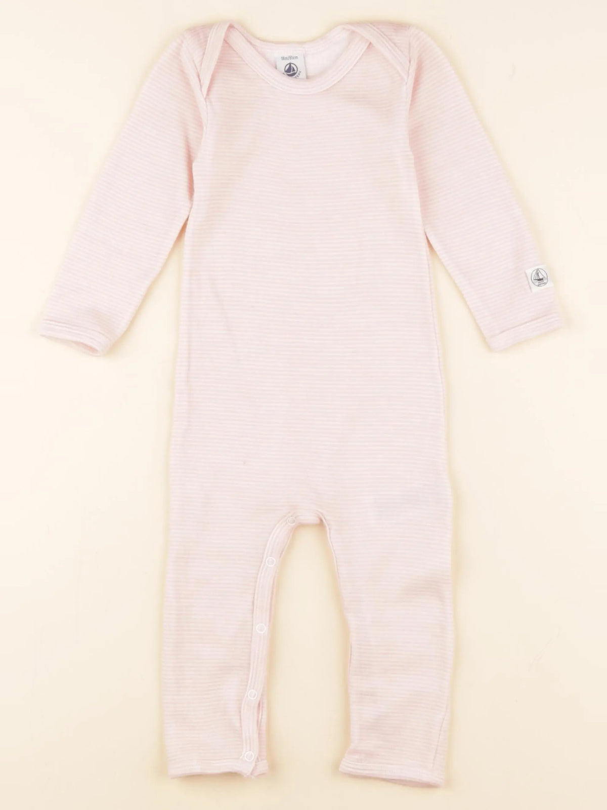 Petit Bateau - pyjama coton rose - 18 mois