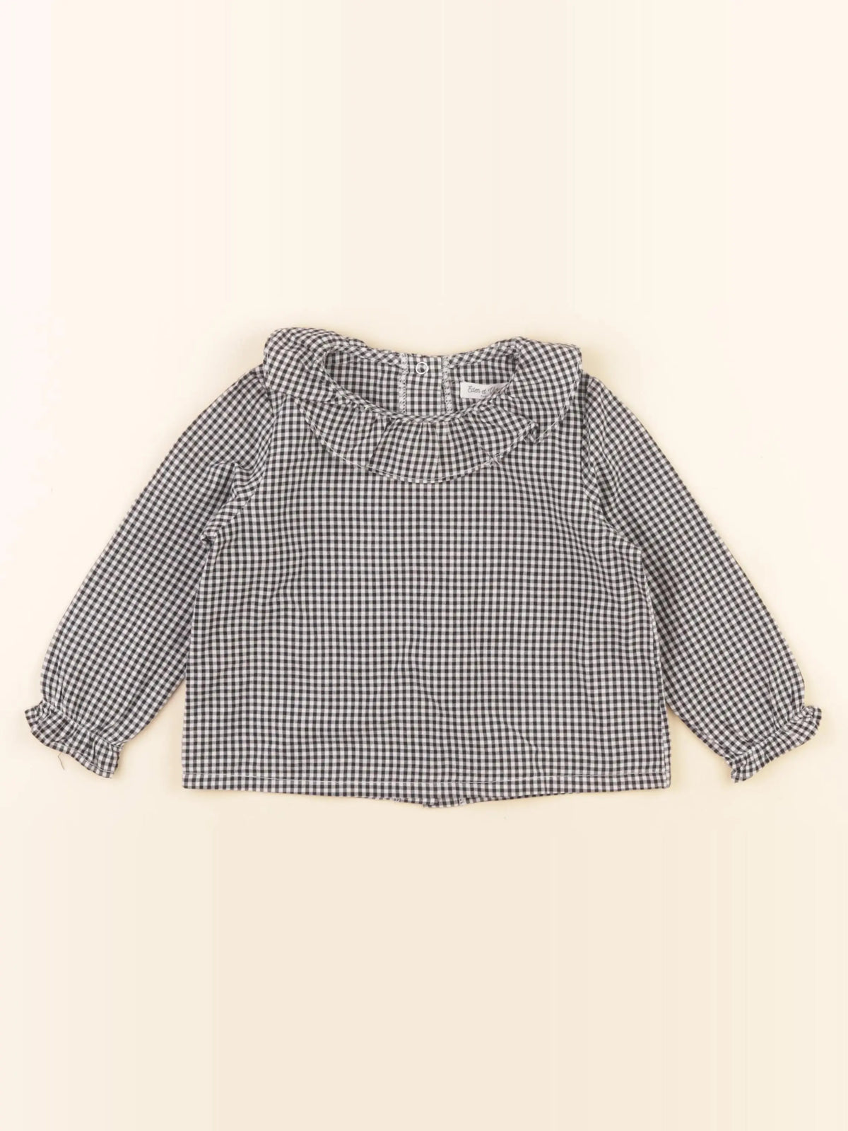 Eden & Victor - blouse noir, blanc - 2 ans