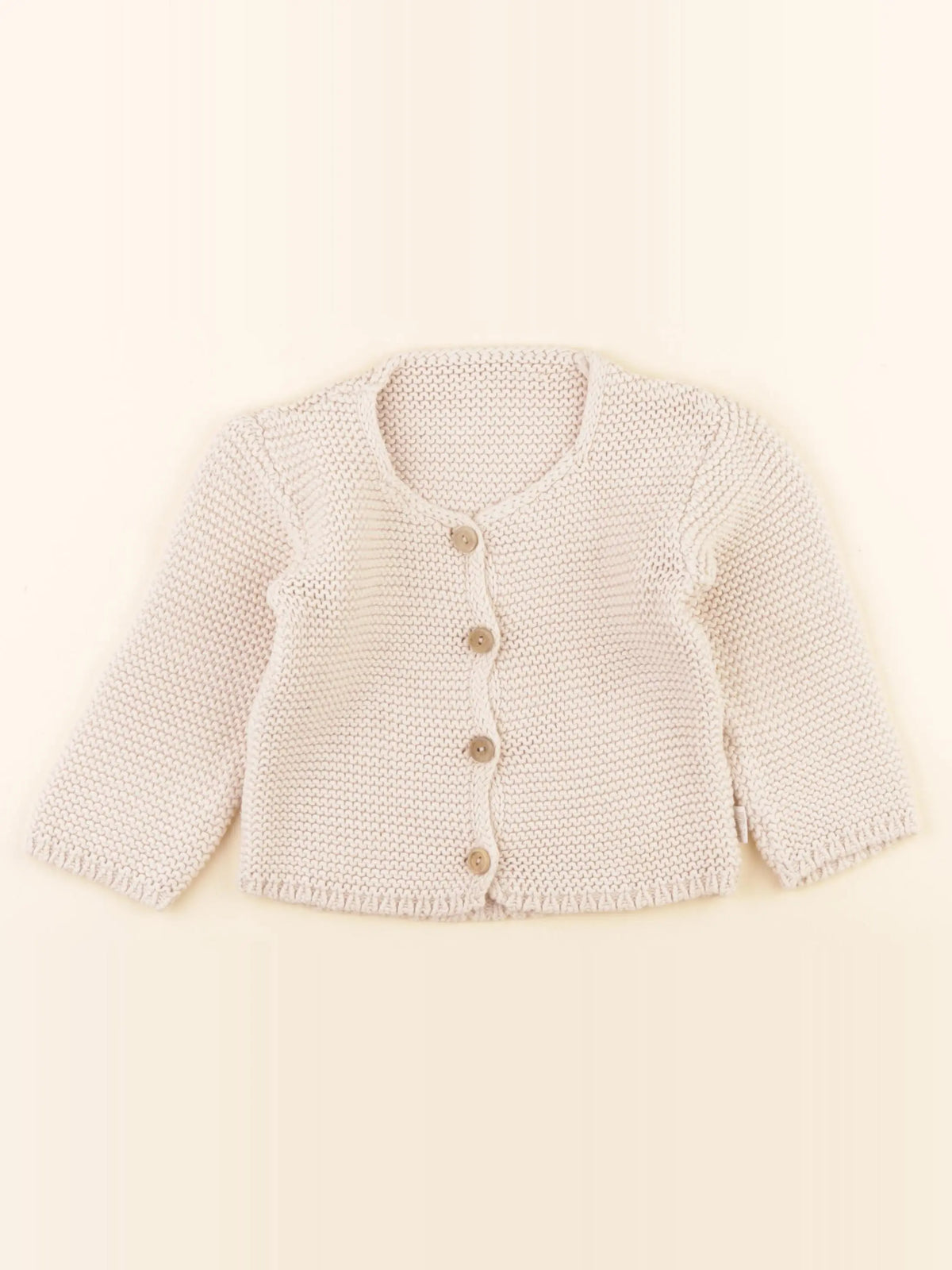 Poudre Organic - gilet beige - 24 mois