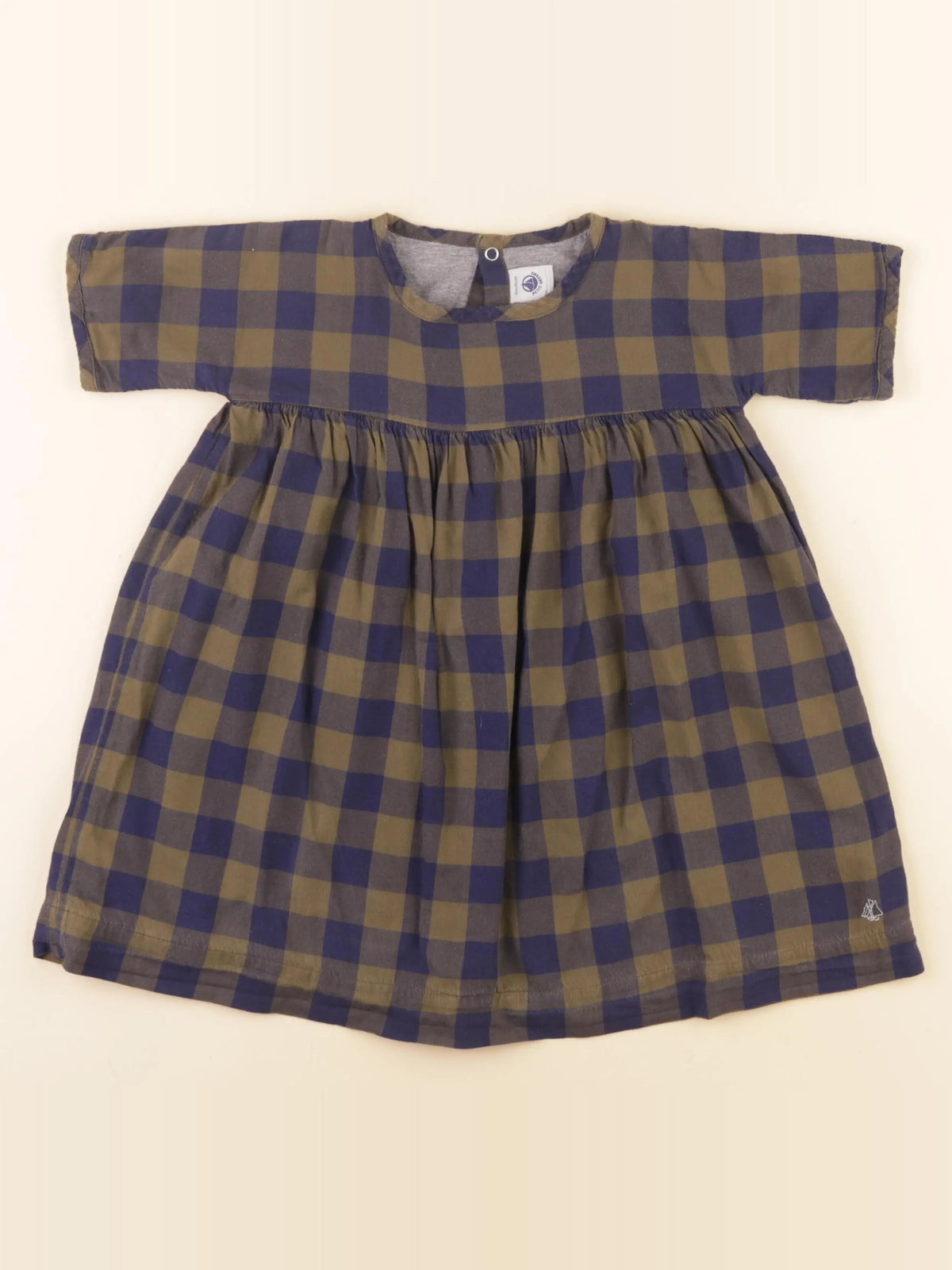 Petit Bateau - robe bleu, vert - 36 mois