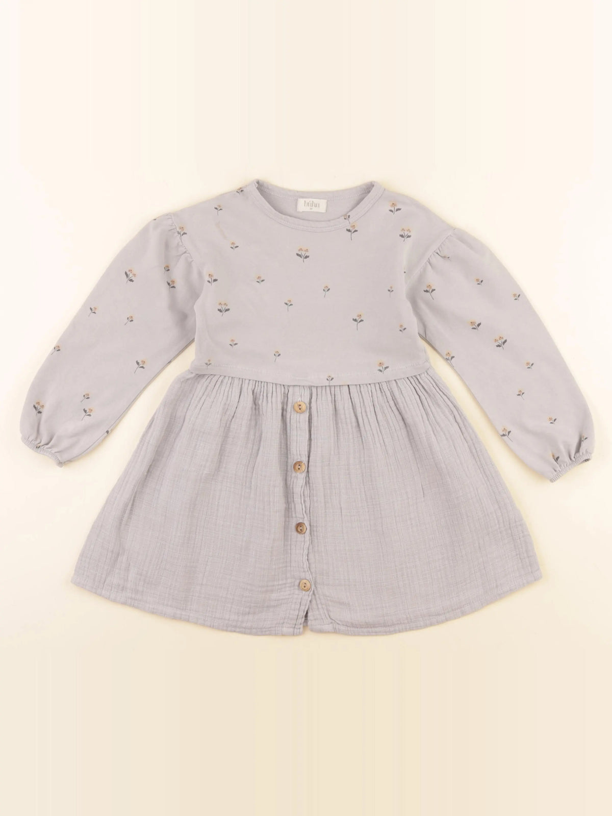Buho - robe gris - 3 ans