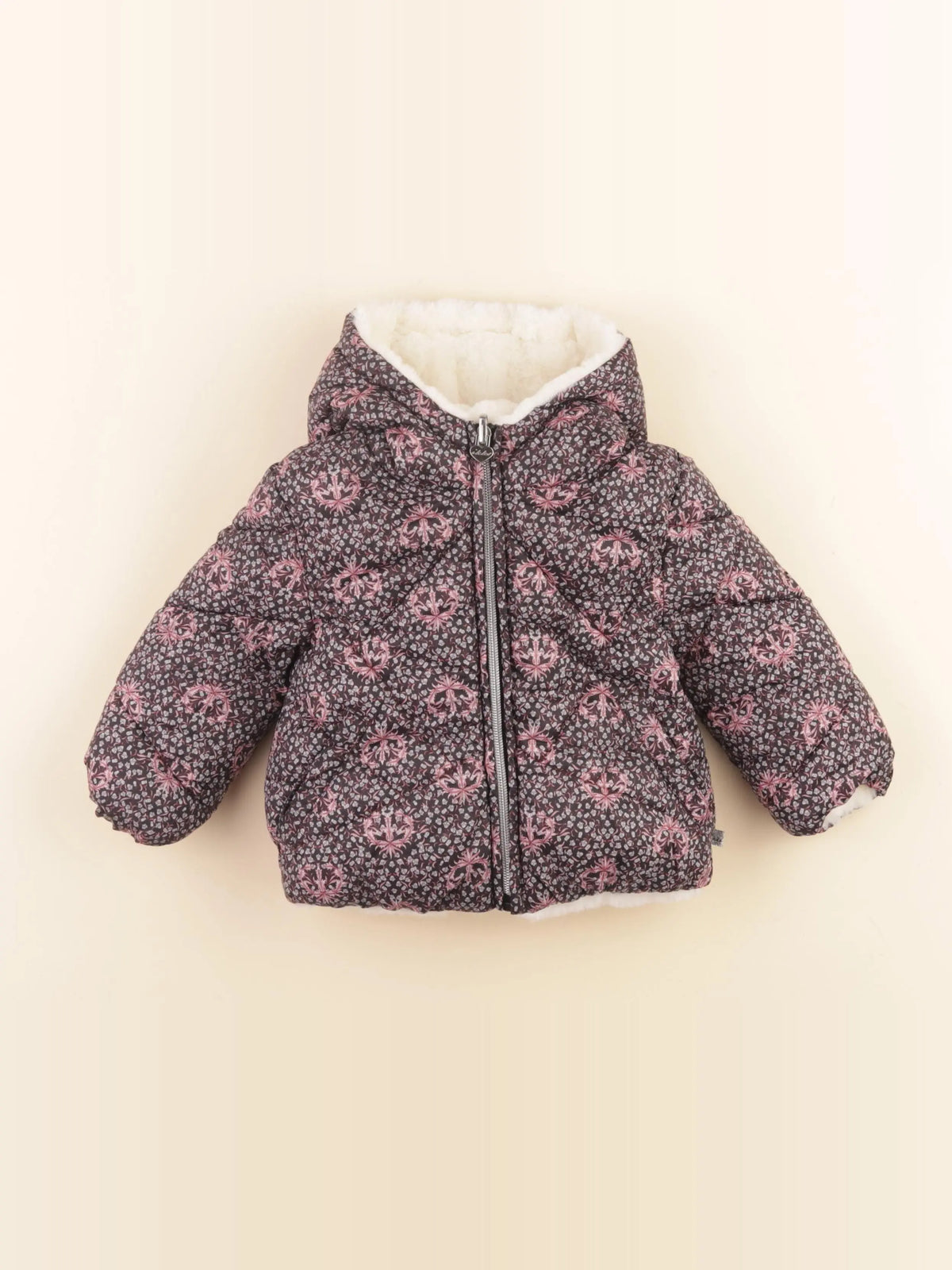 IKKS - veste réversible beige, noir - 18 mois
