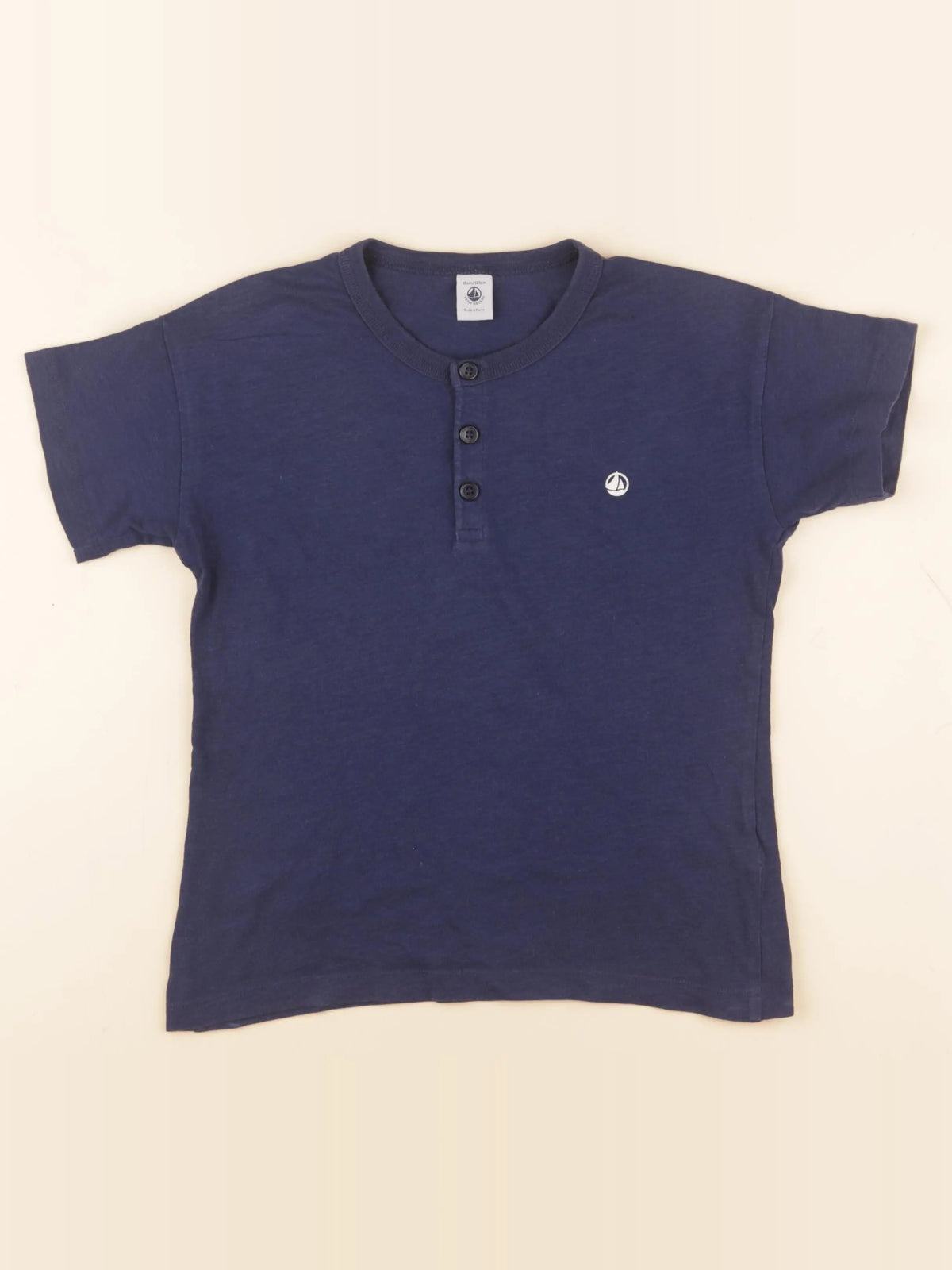 Petit Bateau - tee-shirt bleu - 10 ans