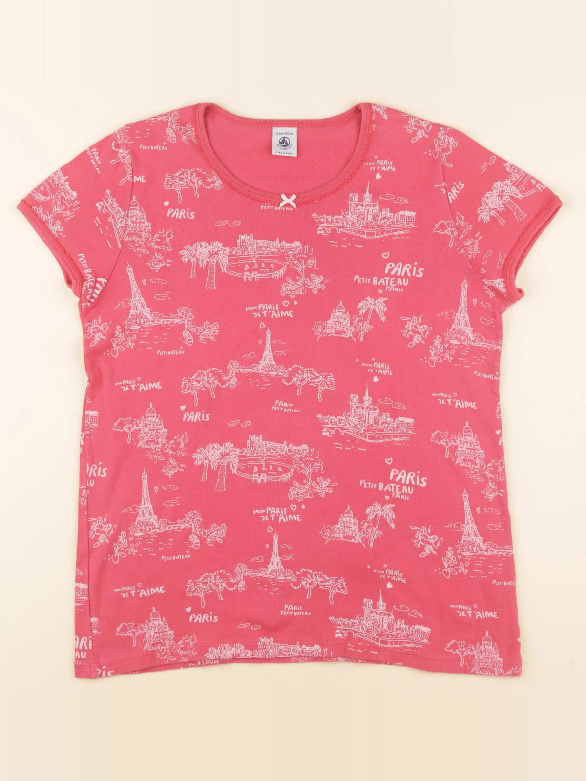 Petit Bateau - maillot de corps rose - 12 ans