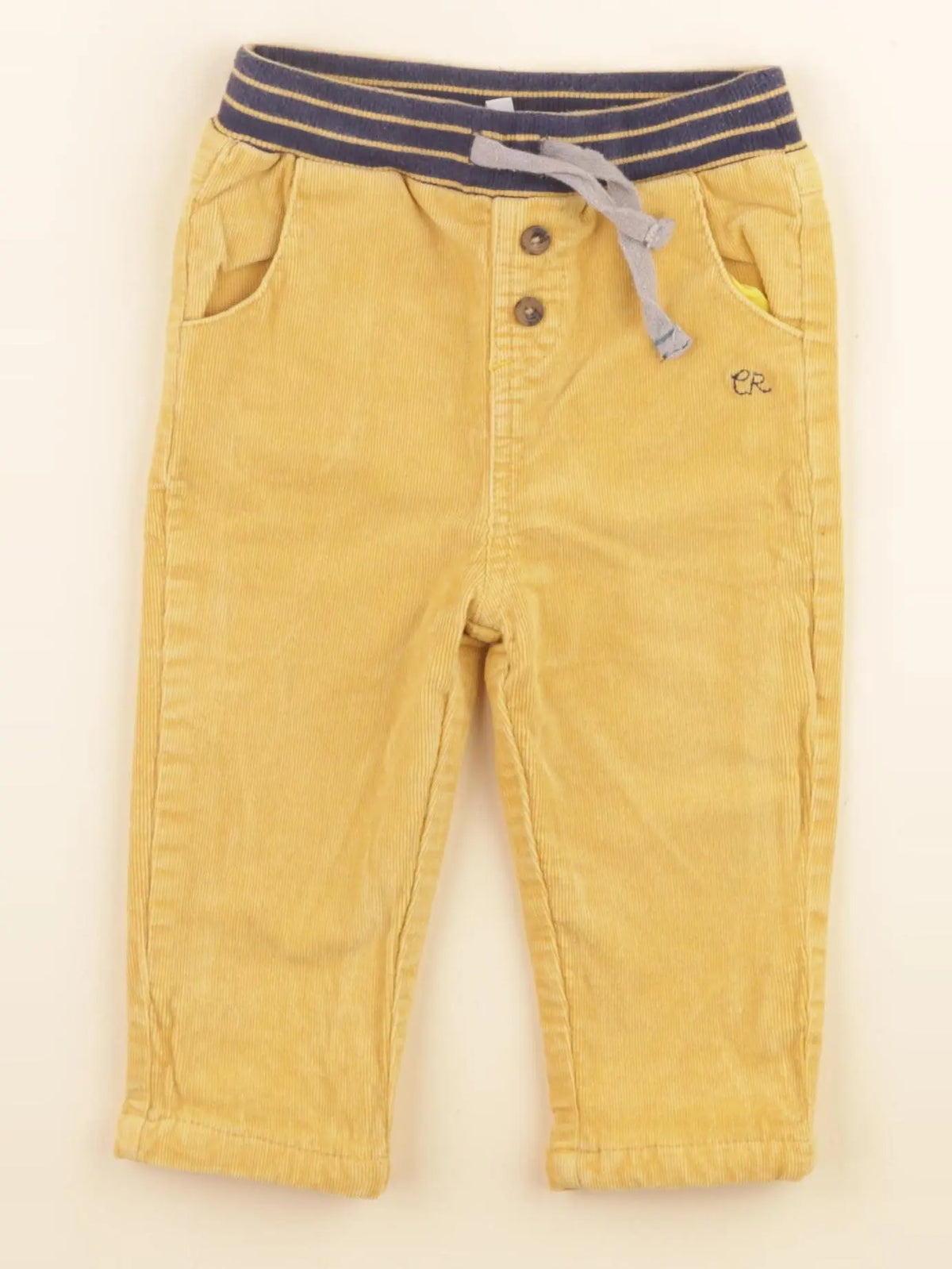Cadet Rousselle - pantalon doublé jaune - 12 mois