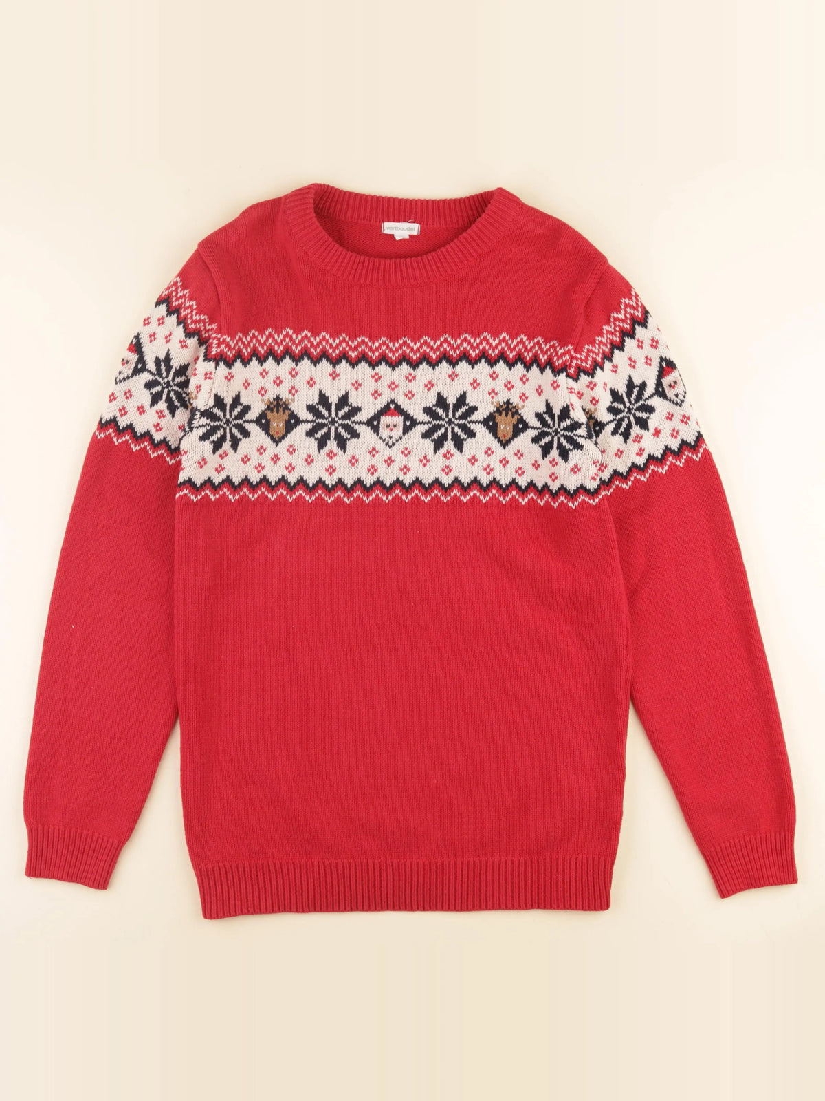 Vertbaudet - pull grossesse rouge - s
