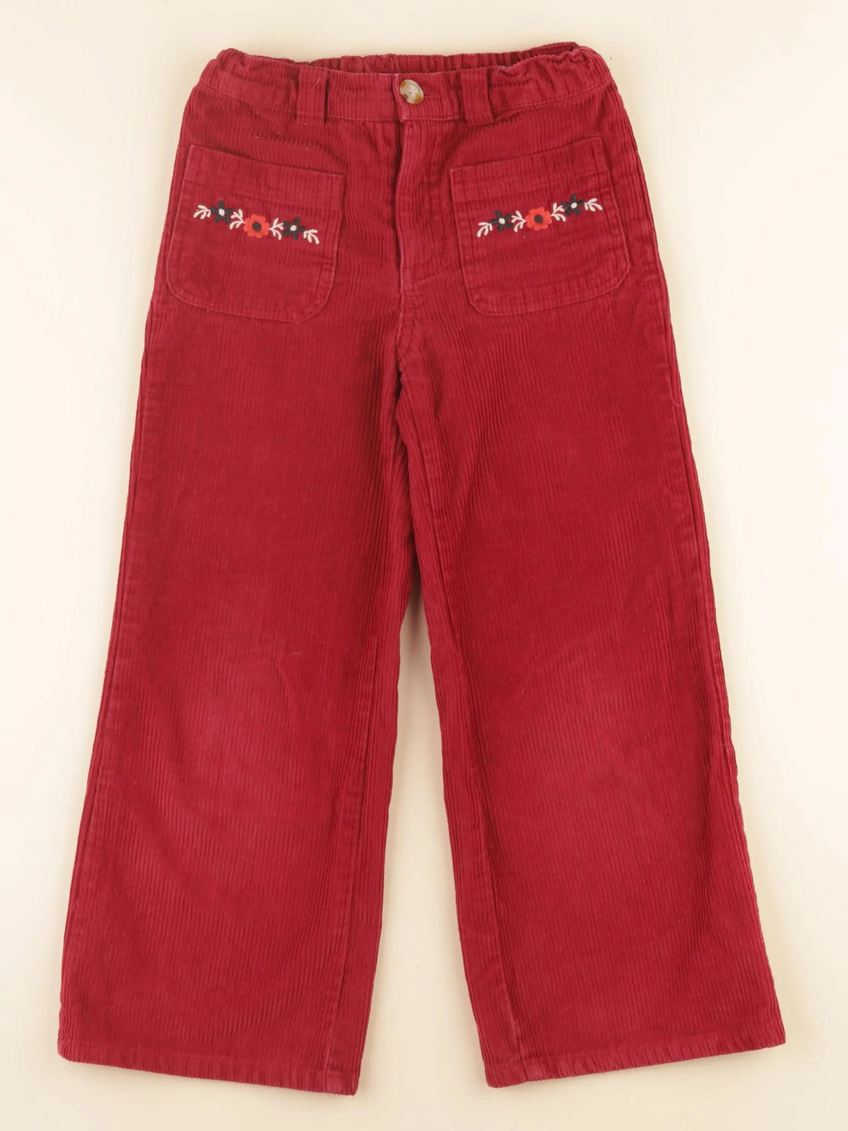 Monoprix - pantalon rouge - 8 ans