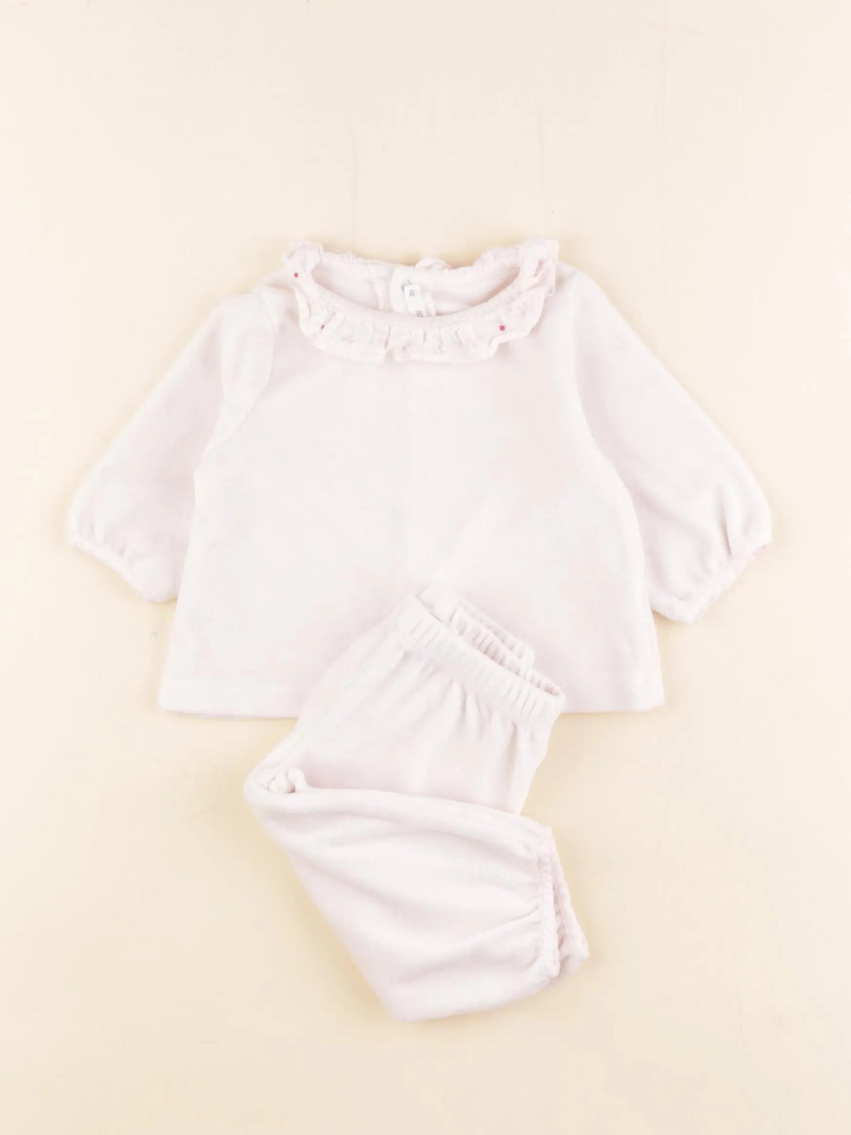 Boutchou - pyjama velours rose - 3 mois
