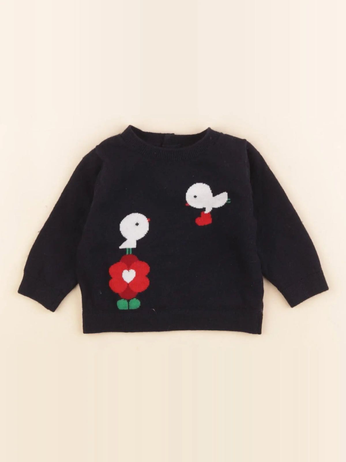 Jacadi - pull bleu - 6 mois