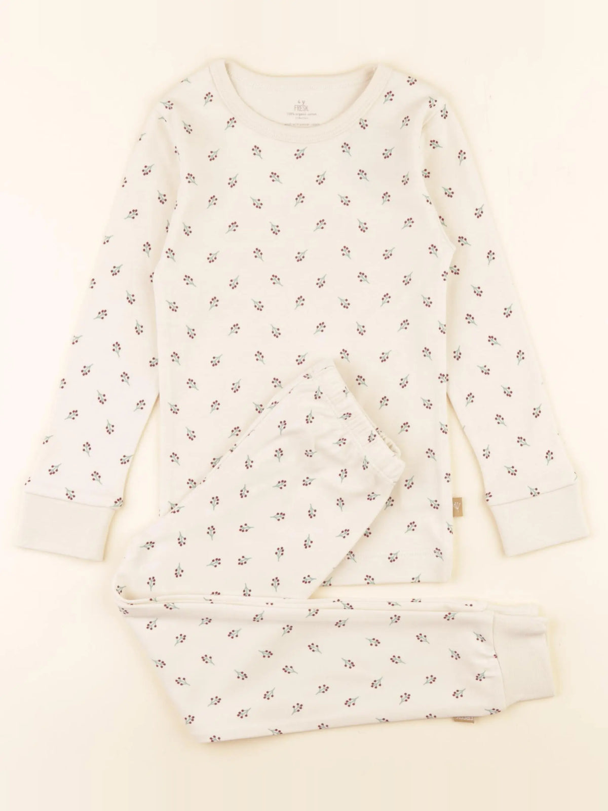 Pyjama coton baie beige