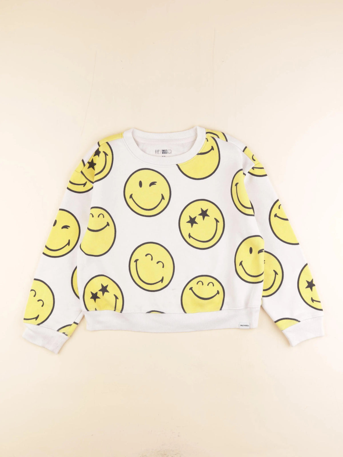 GAP - sweat beige, jaune - 8 ans