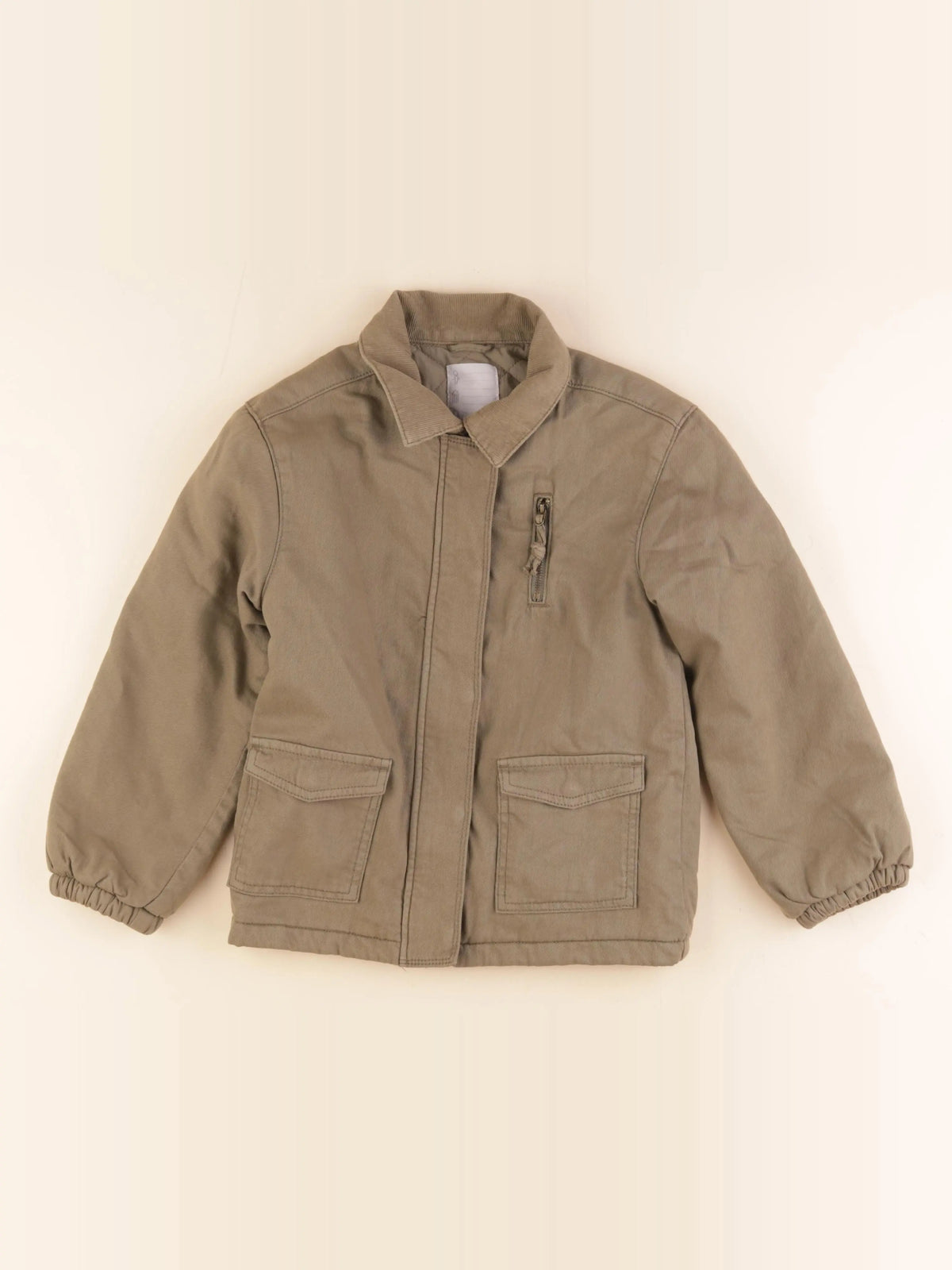 Vertbaudet - veste doublé vert - 9 ans